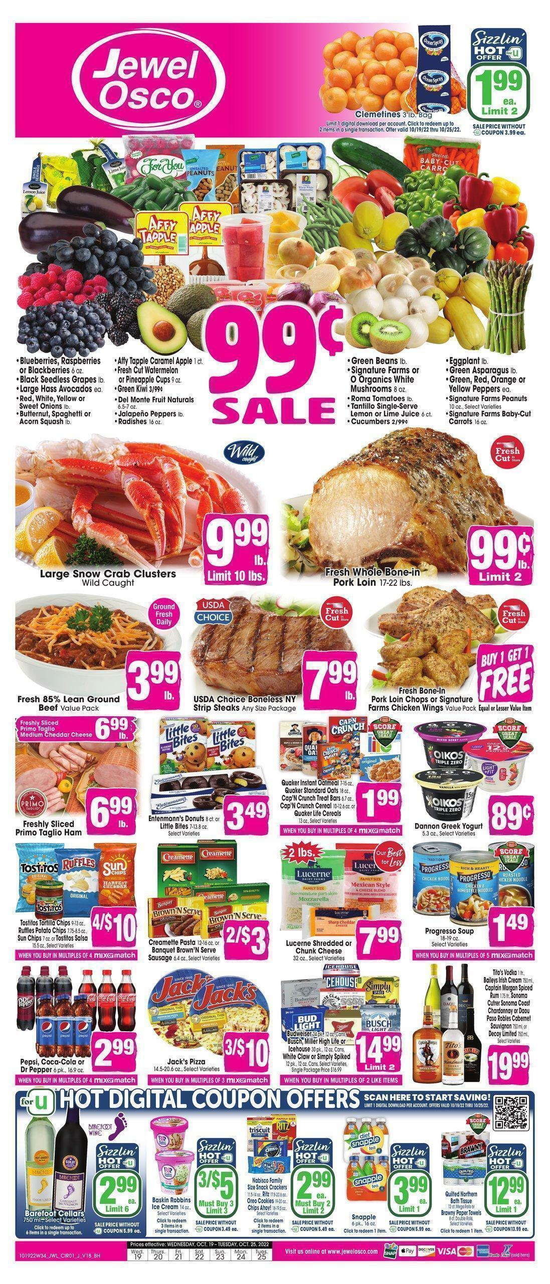 Jewel Osco Weekly Ad from October 19
