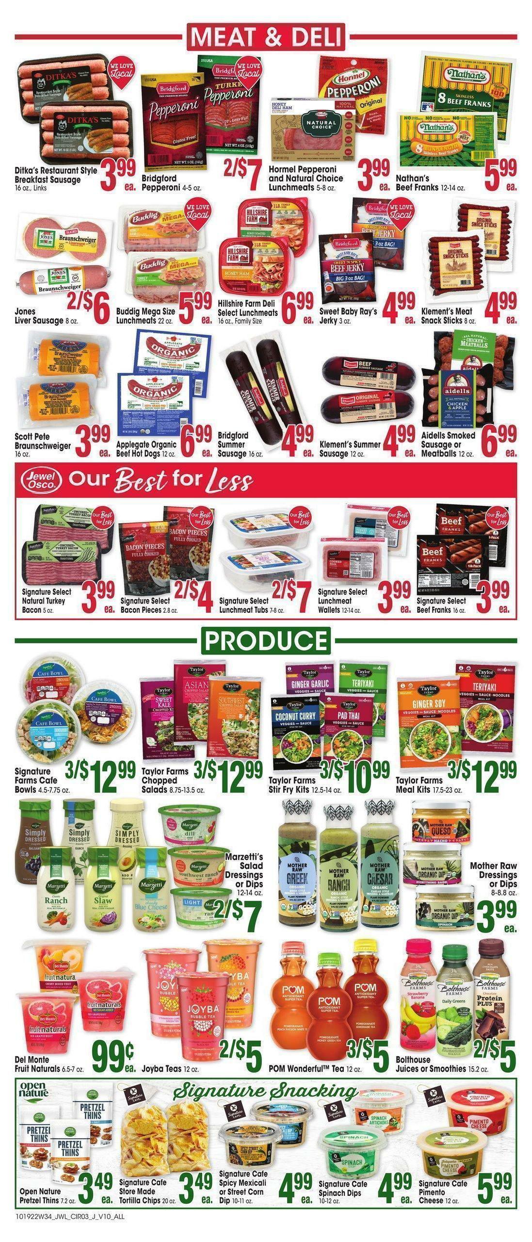 Jewel Osco Weekly Ad from October 19