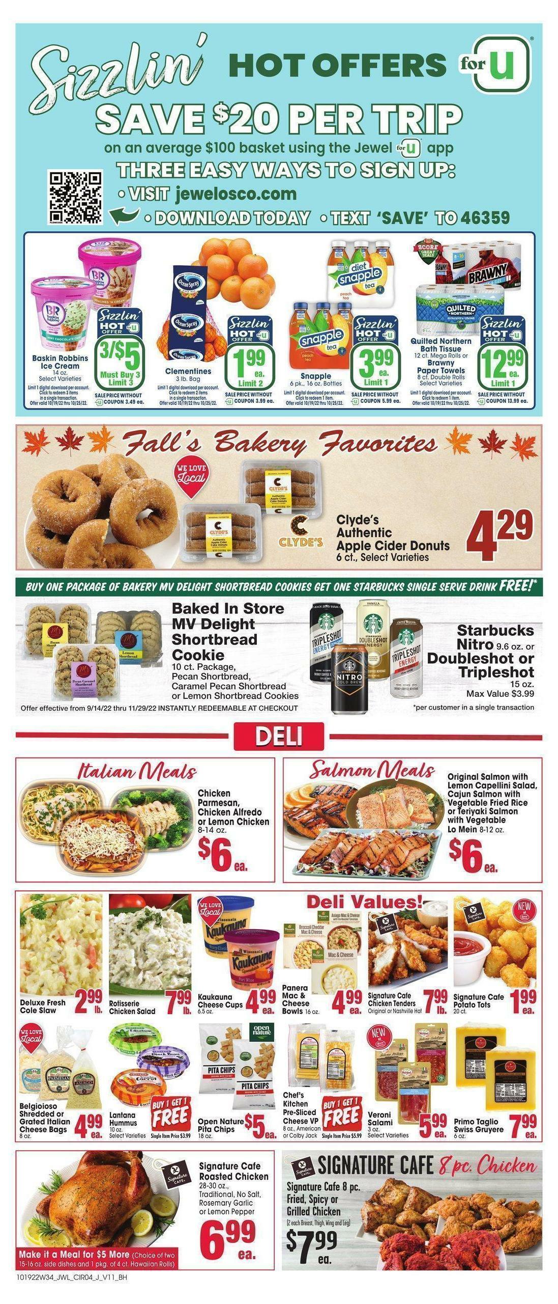 Jewel Osco Weekly Ad from October 19