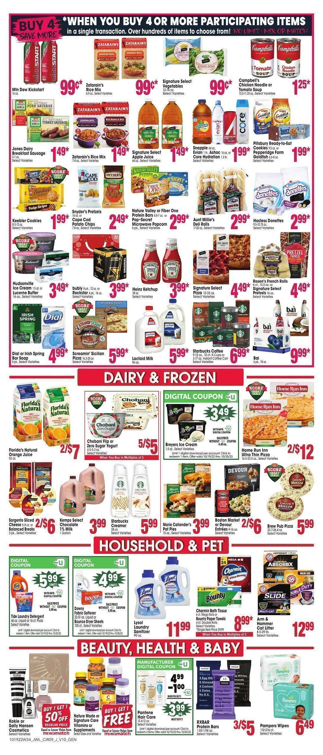 Jewel Osco Weekly Ad from October 19