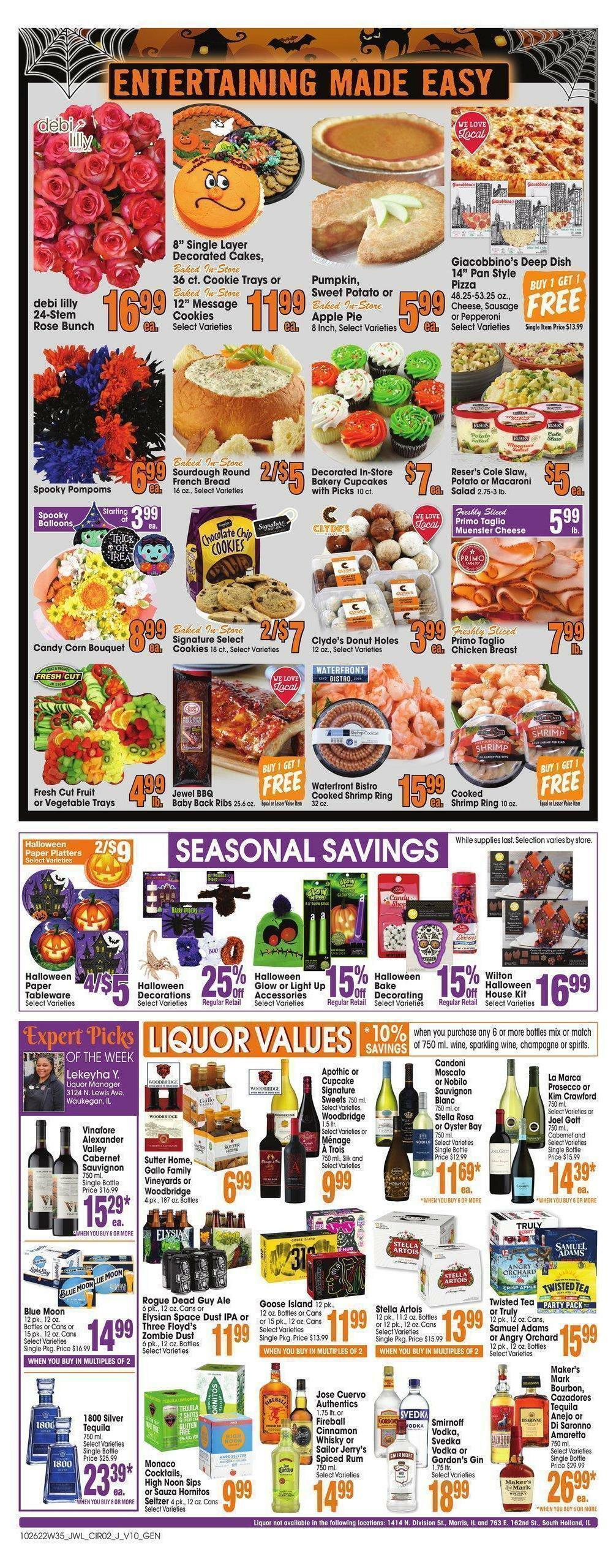 Jewel Osco Weekly Ad from October 26