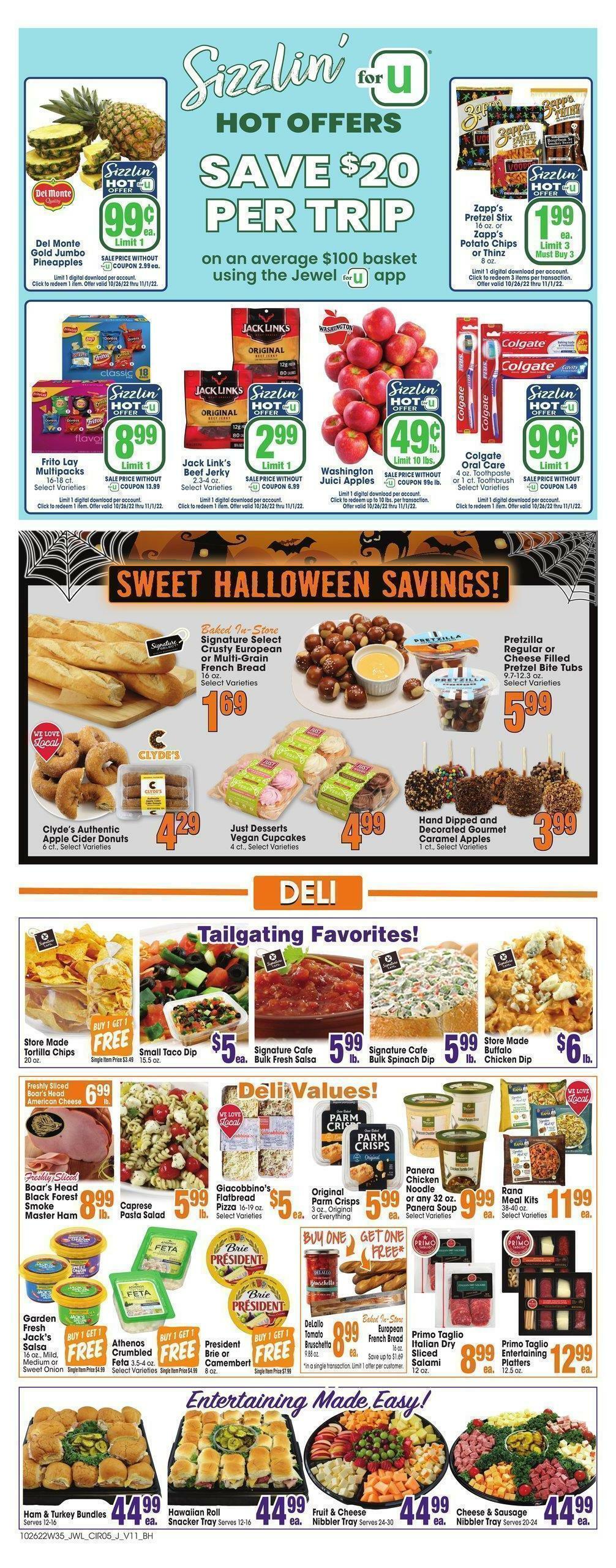 Jewel Osco Weekly Ad from October 26