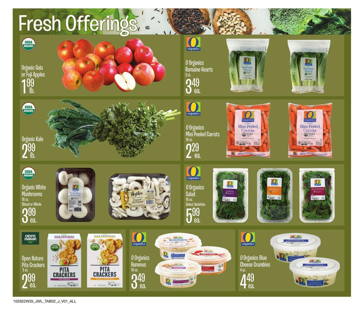 Jewel Osco Natural & Organic Weekly Ad from October 26