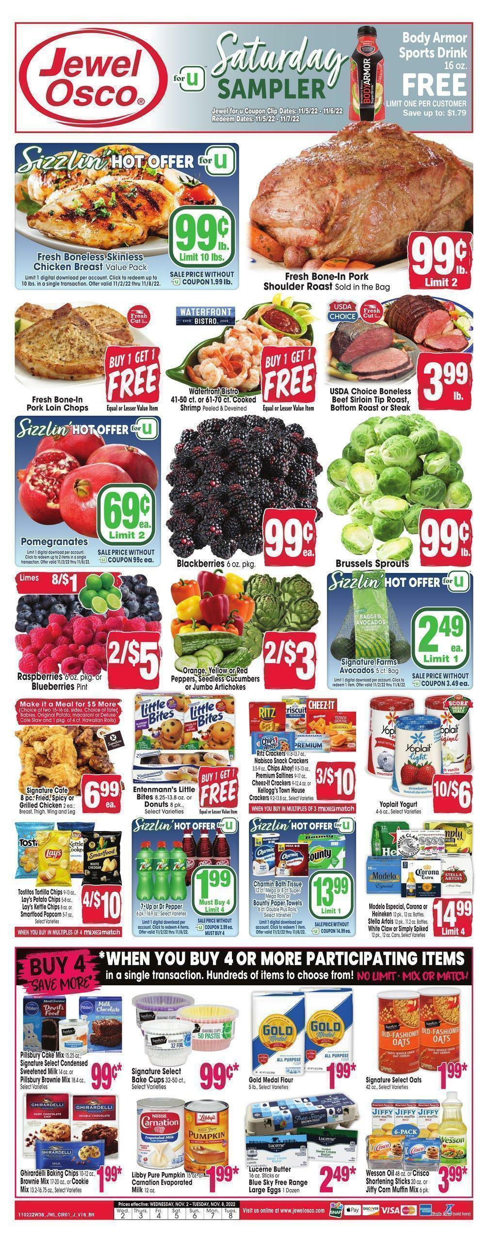 Jewel Osco Weekly Ad from November 2