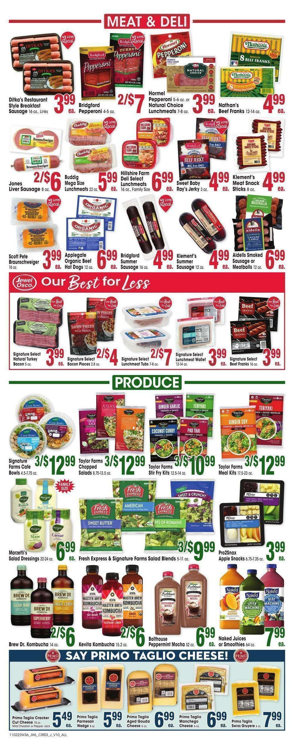Jewel Osco Weekly Ad from November 2