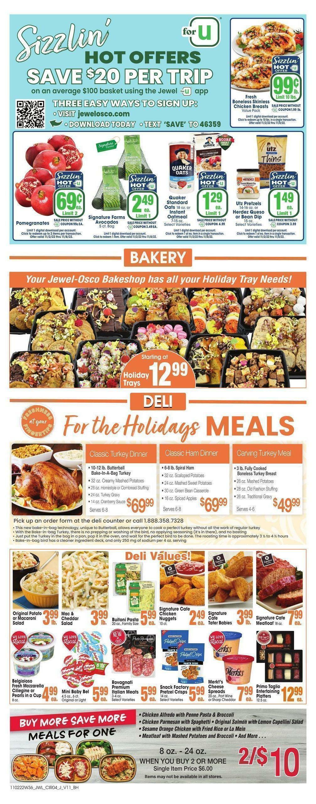 Jewel Osco Weekly Ad from November 2
