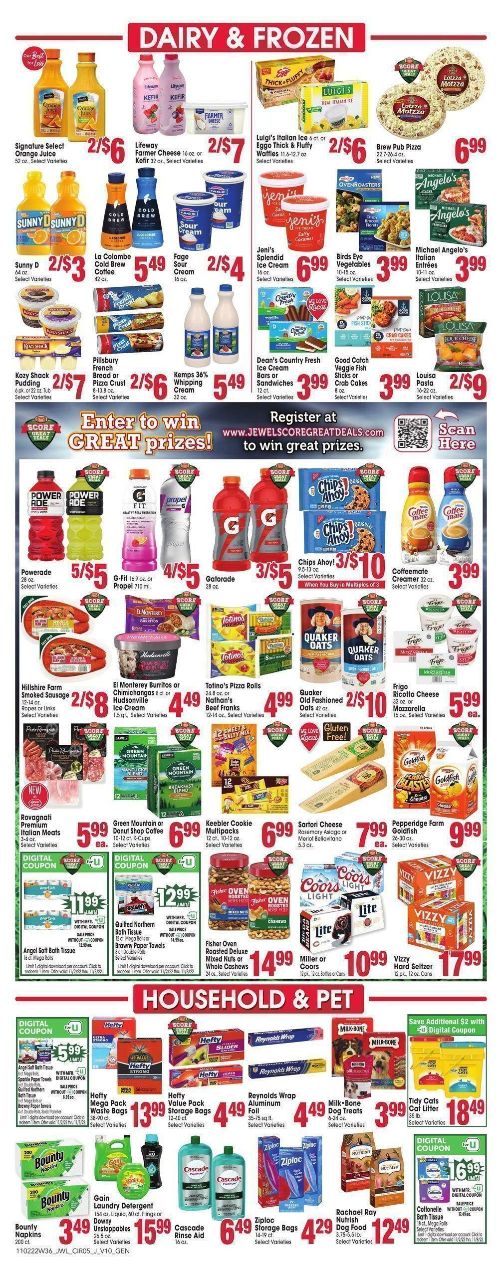 Jewel Osco Weekly Ad from November 2