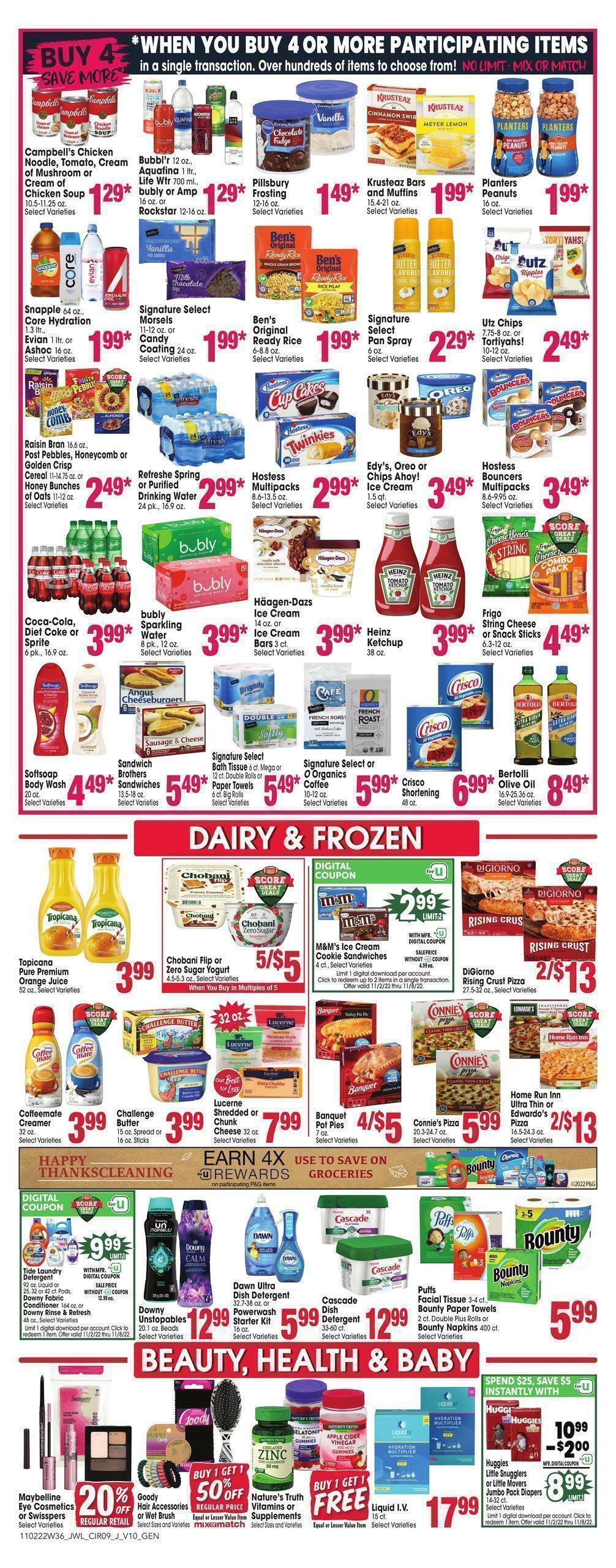 Jewel Osco Weekly Ad from November 2