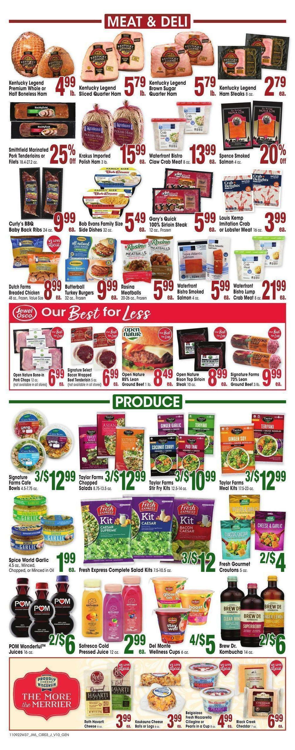 Jewel Osco Weekly Ad from November 9