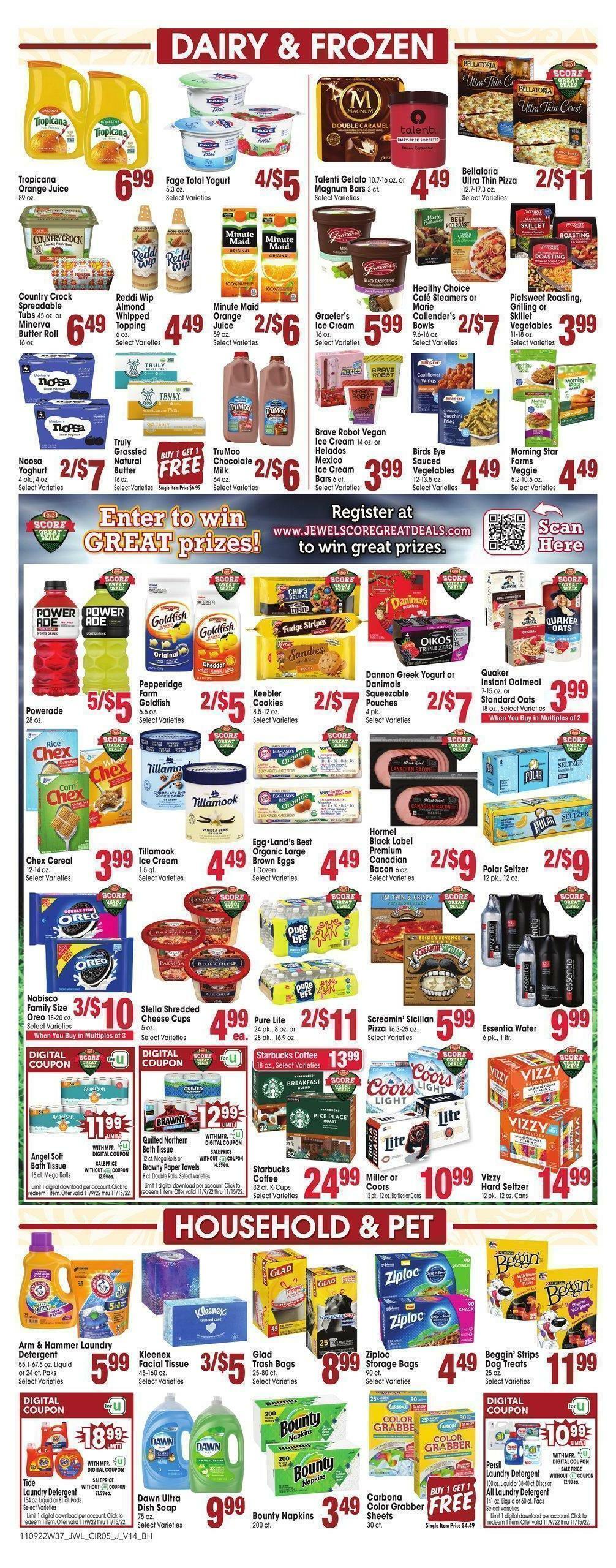 Jewel Osco Weekly Ad from November 9