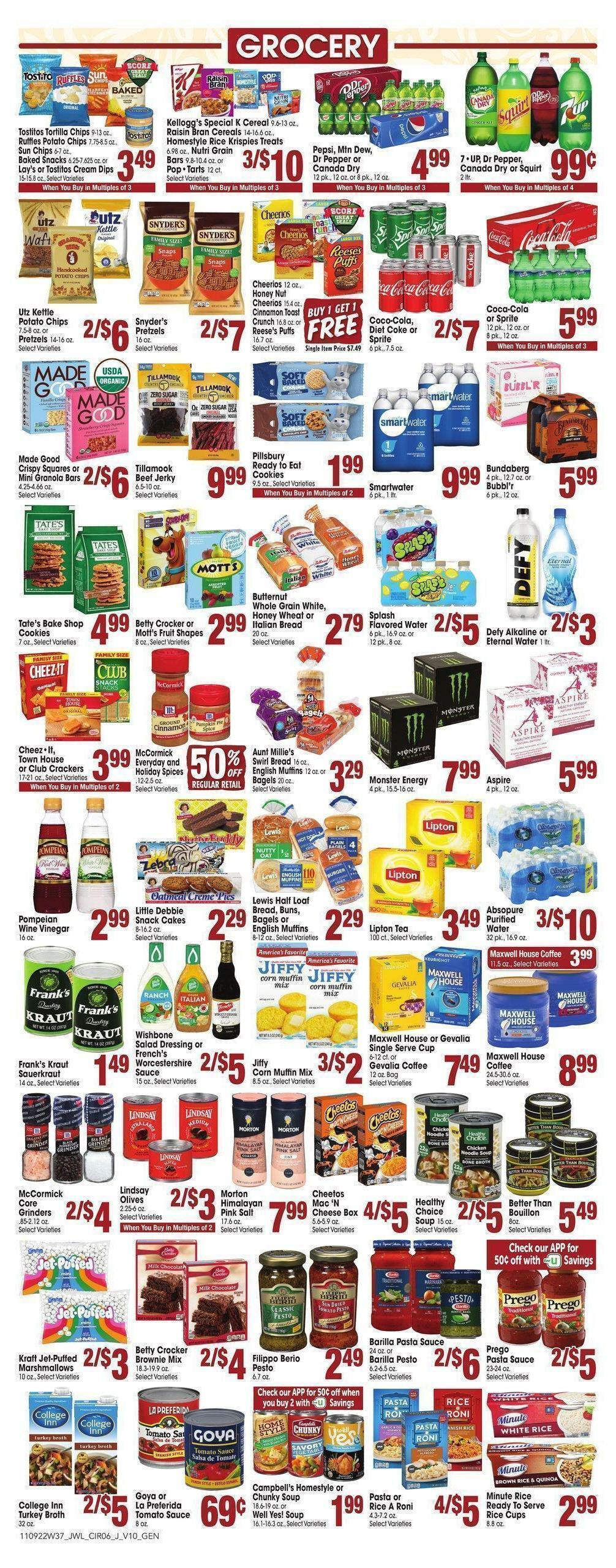 Jewel Osco Weekly Ad from November 9