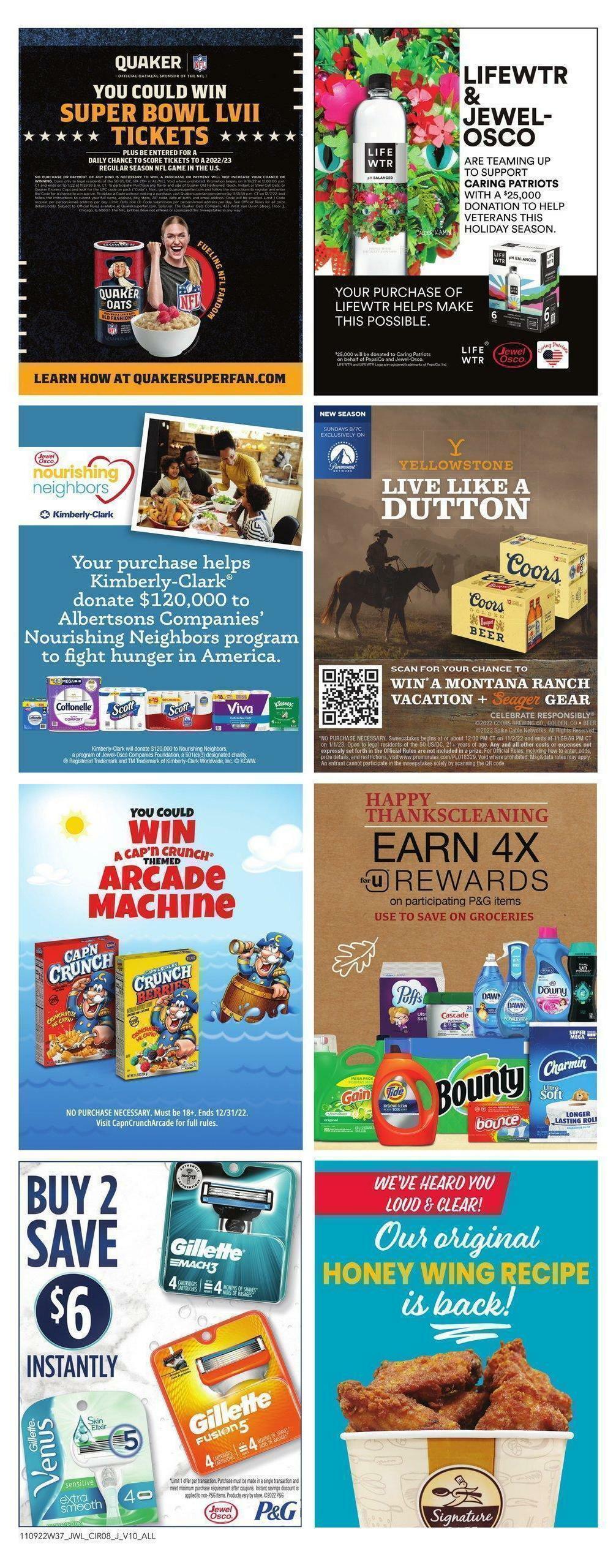 Jewel Osco Weekly Ad from November 9