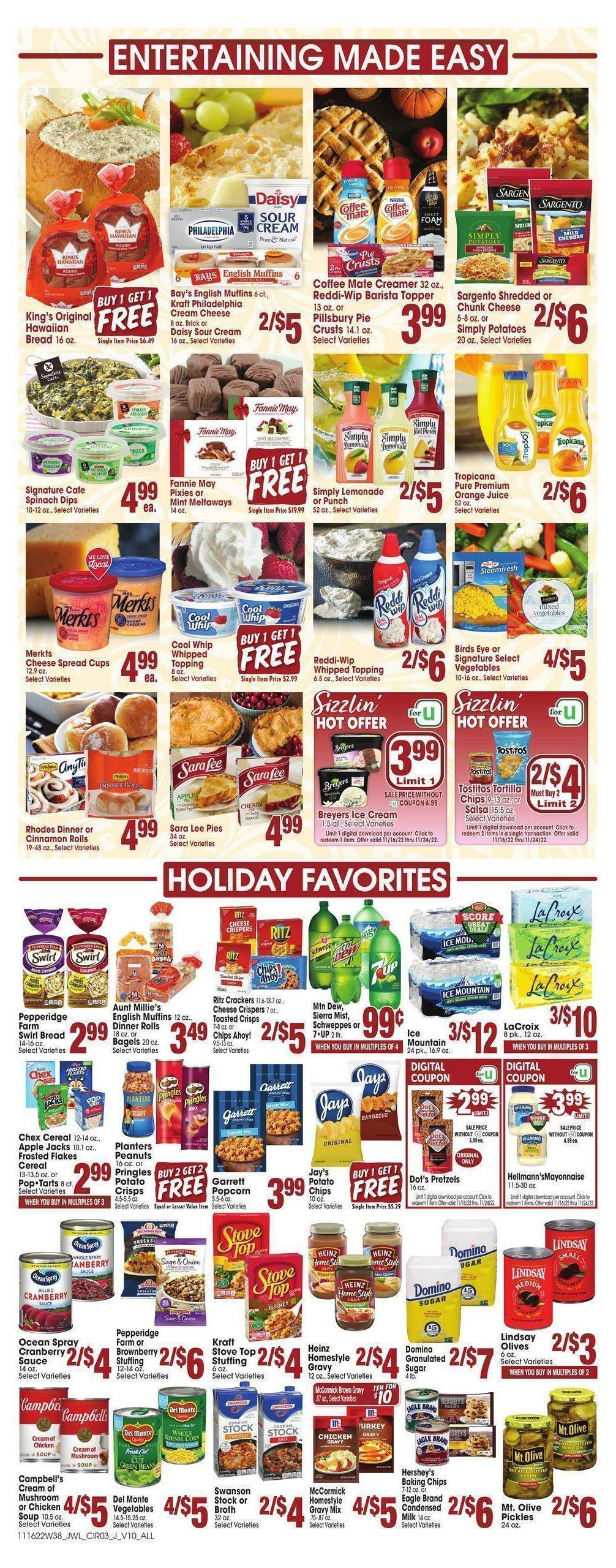 Jewel Osco Weekly Ad from November 16