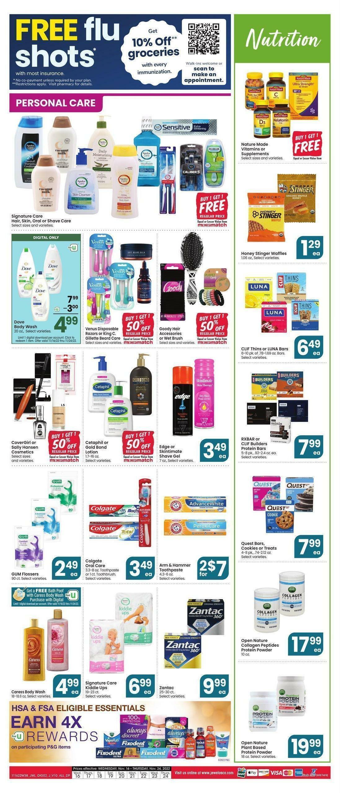 Jewel Osco Specialty Publication Weekly Ad from November 16
