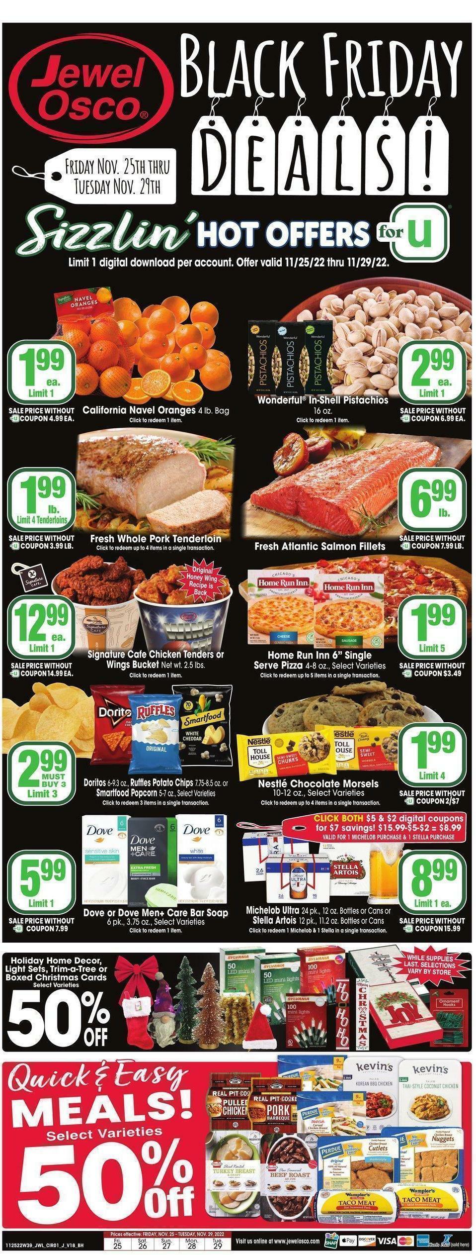 Jewel Osco Weekly Ad from November 25