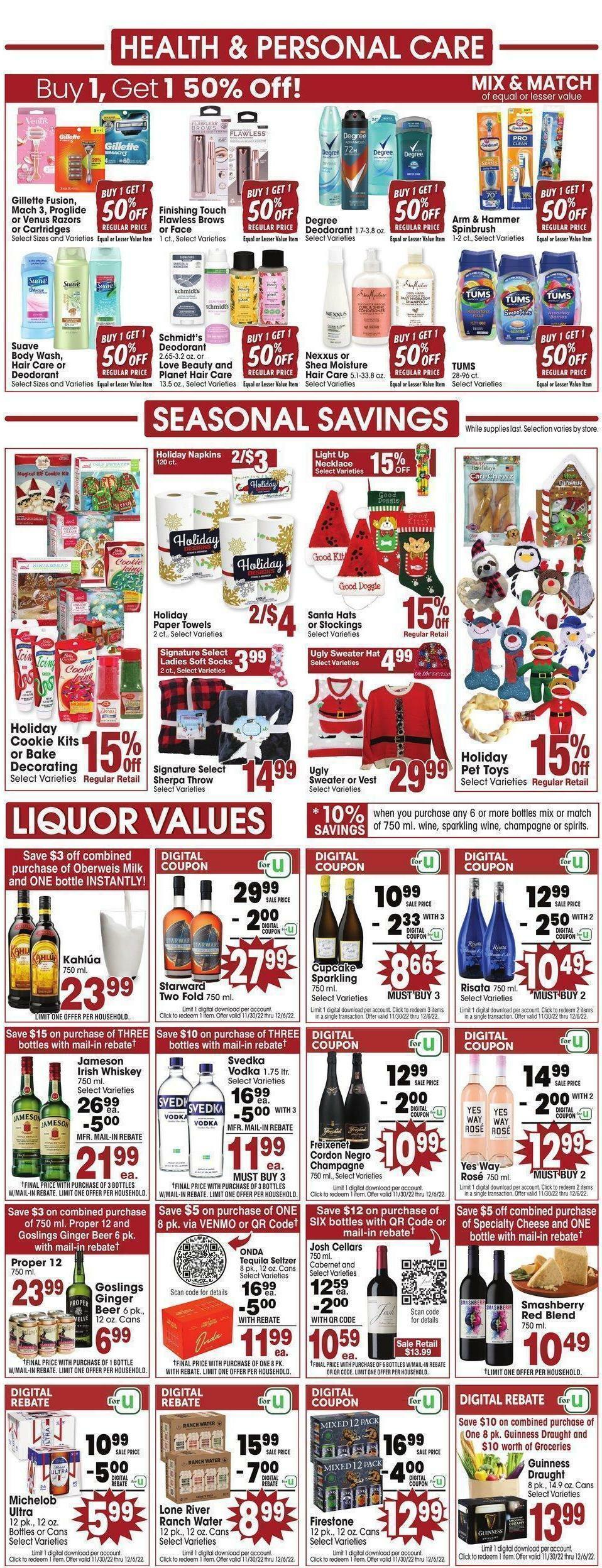 Jewel Osco Weekly Ad from November 30