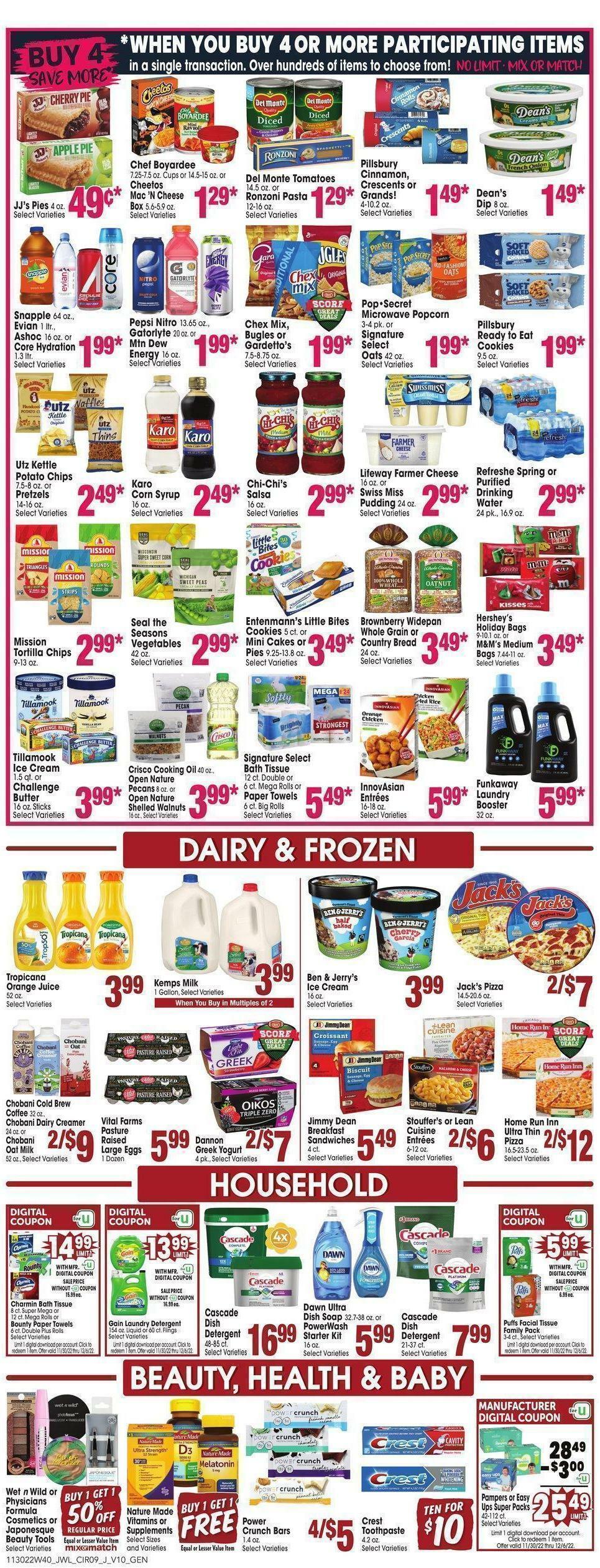 Jewel Osco Weekly Ad from November 30