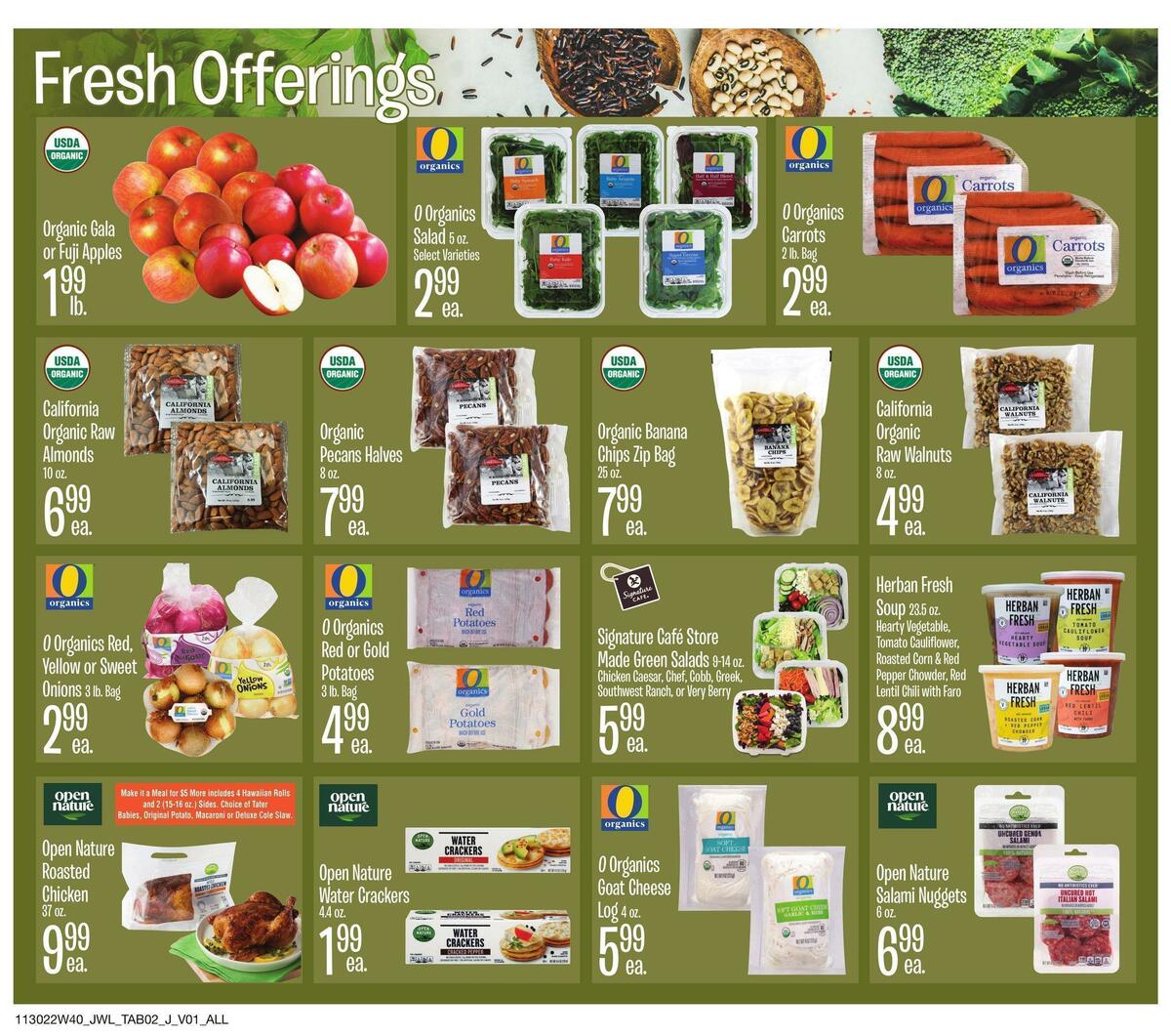 Jewel Osco Natural & Organic Weekly Ad from November 30