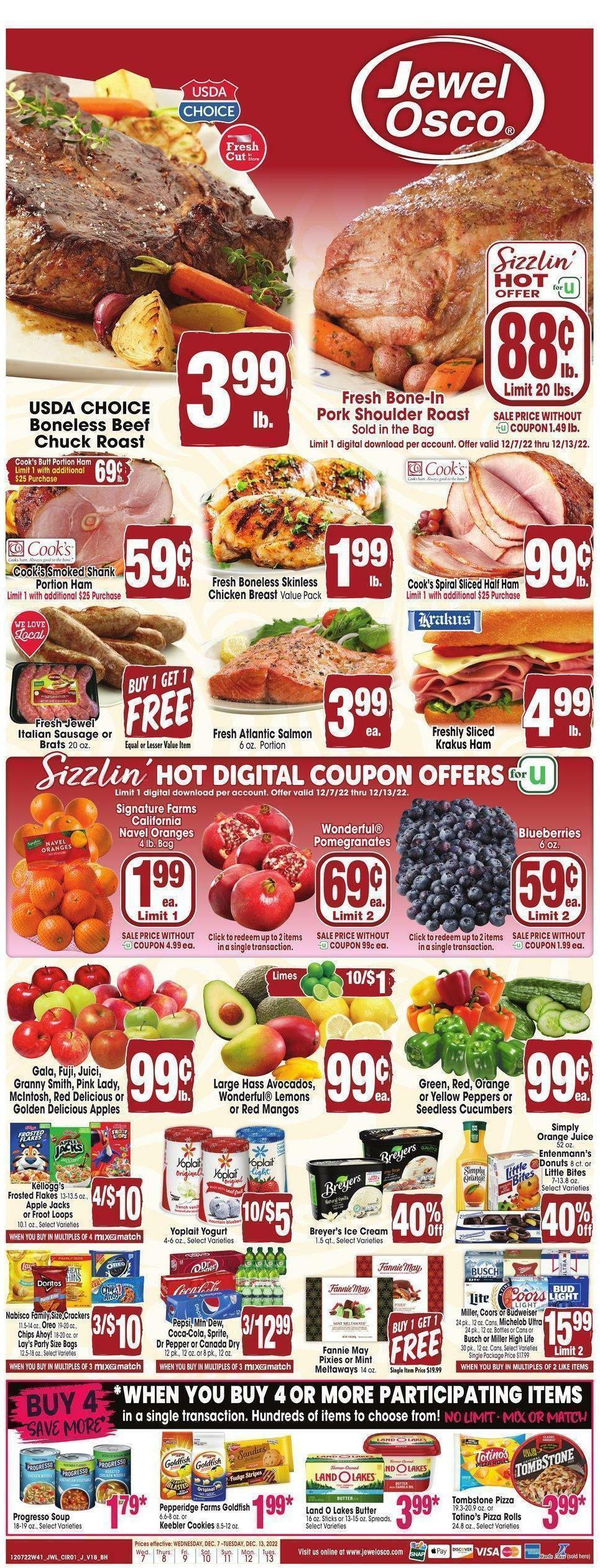 Jewel Osco Weekly Ad from December 7