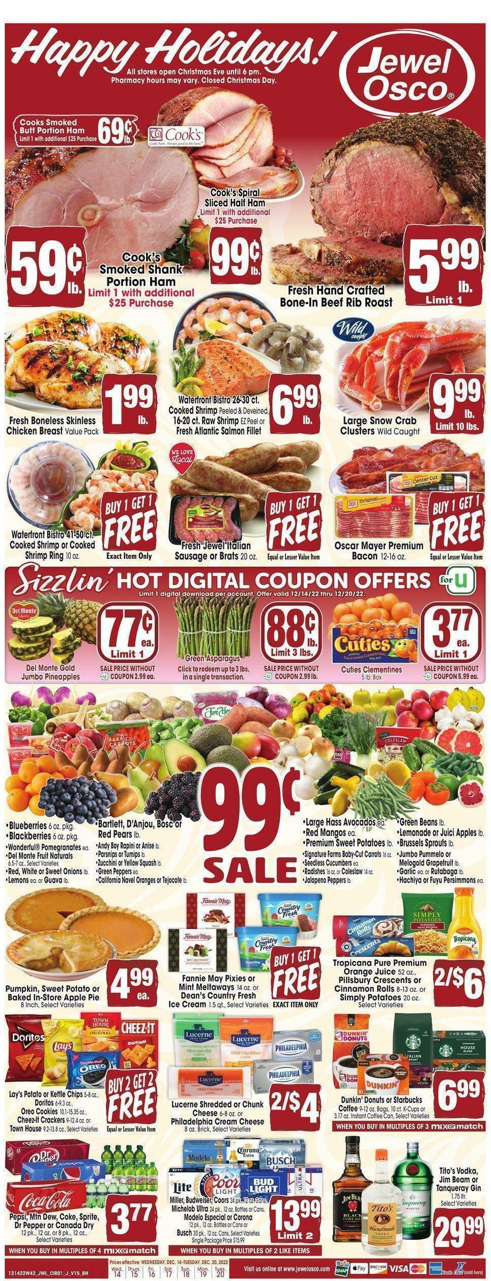 Jewel Osco Weekly Ad from December 14