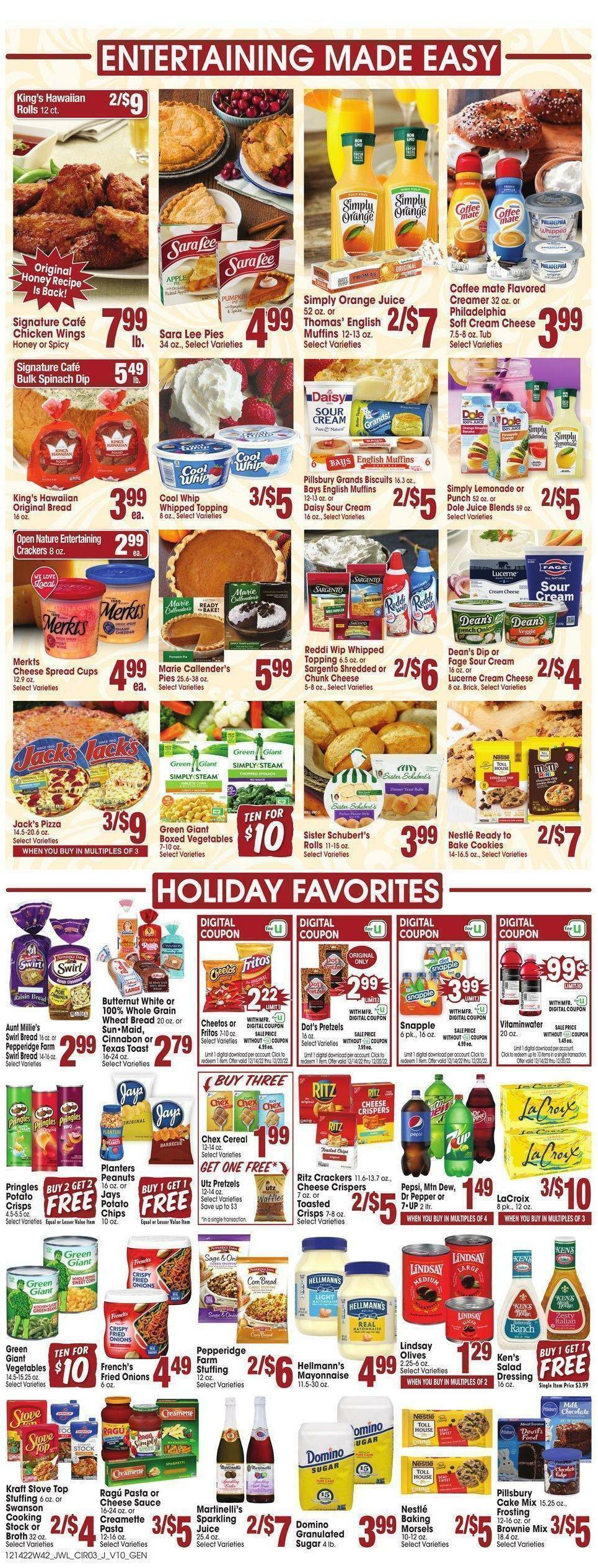 Jewel Osco Weekly Ad from December 14