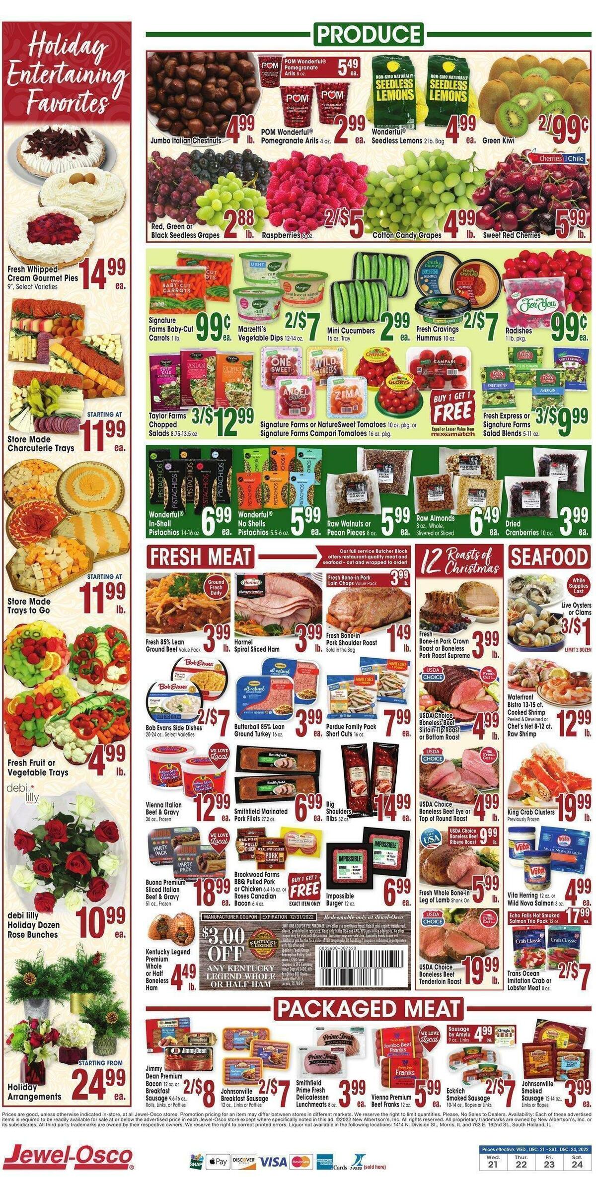 Jewel Osco Weekly Ad from December 21