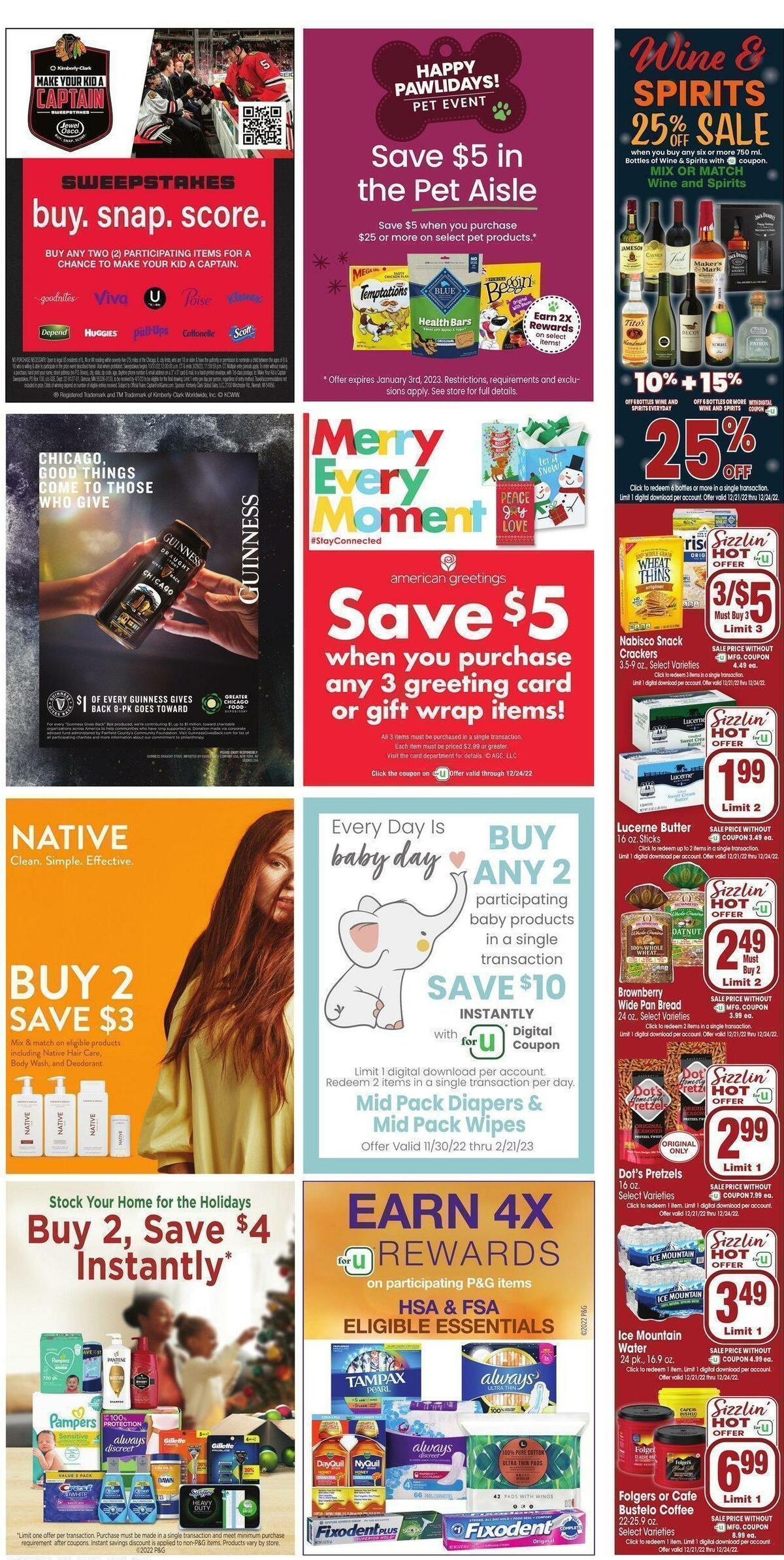 Jewel Osco Weekly Ad from December 21