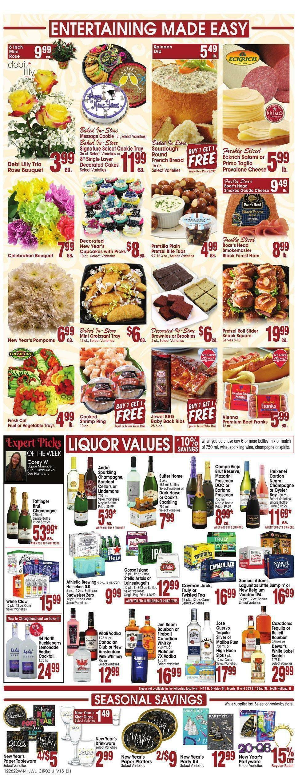 Jewel Osco Weekly Ad from December 28