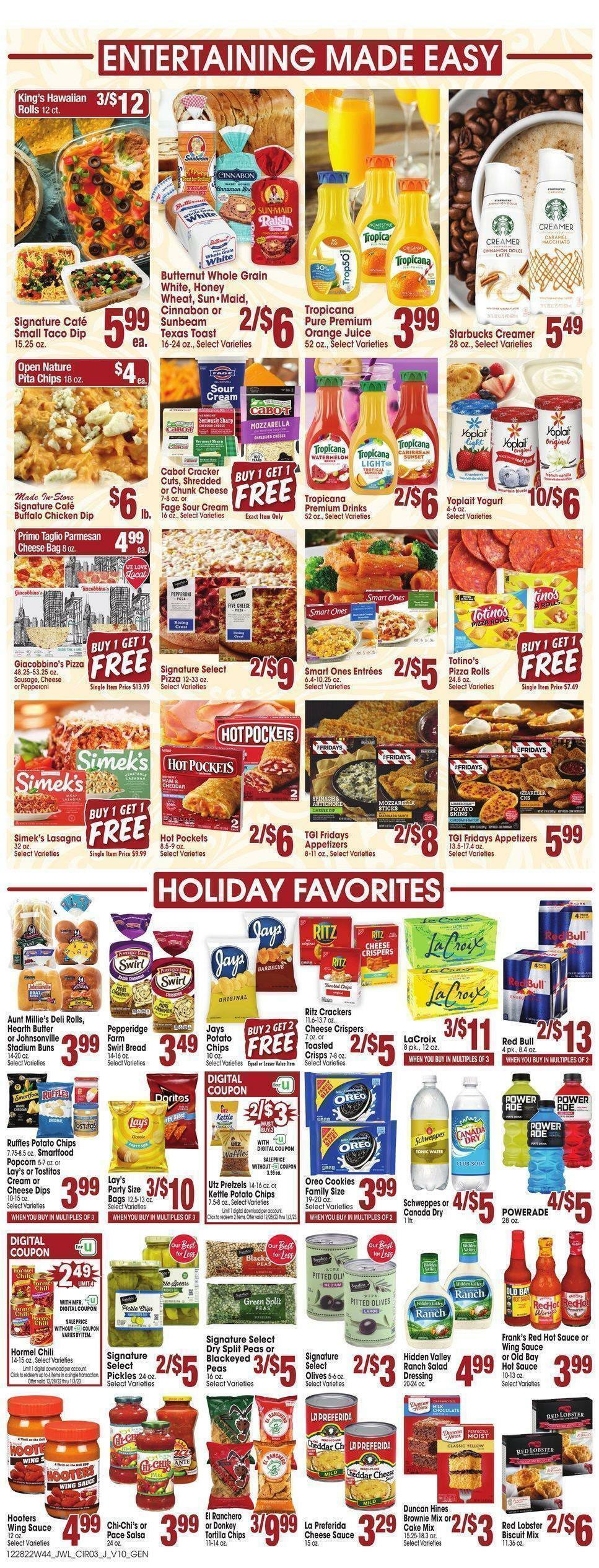Jewel Osco Weekly Ad from December 28