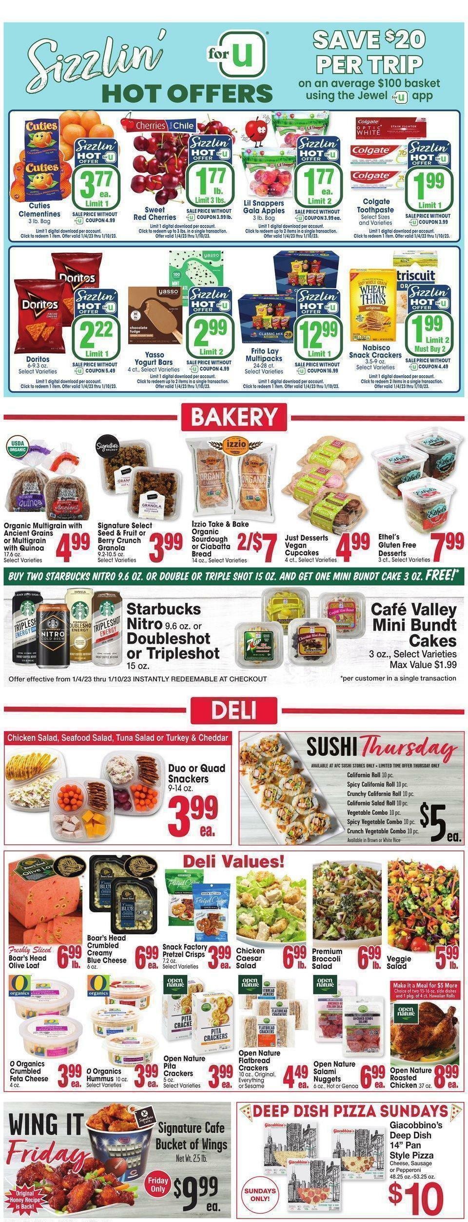 Jewel Osco Weekly Ad from January 4