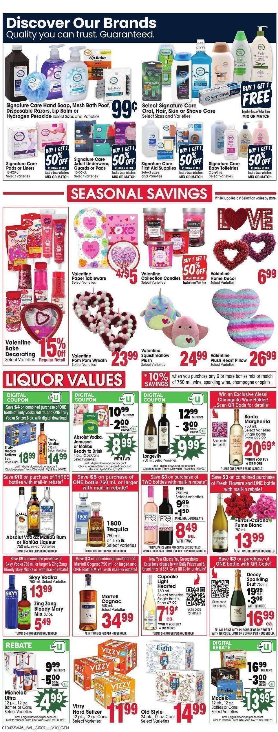 Jewel Osco Weekly Ad from January 4