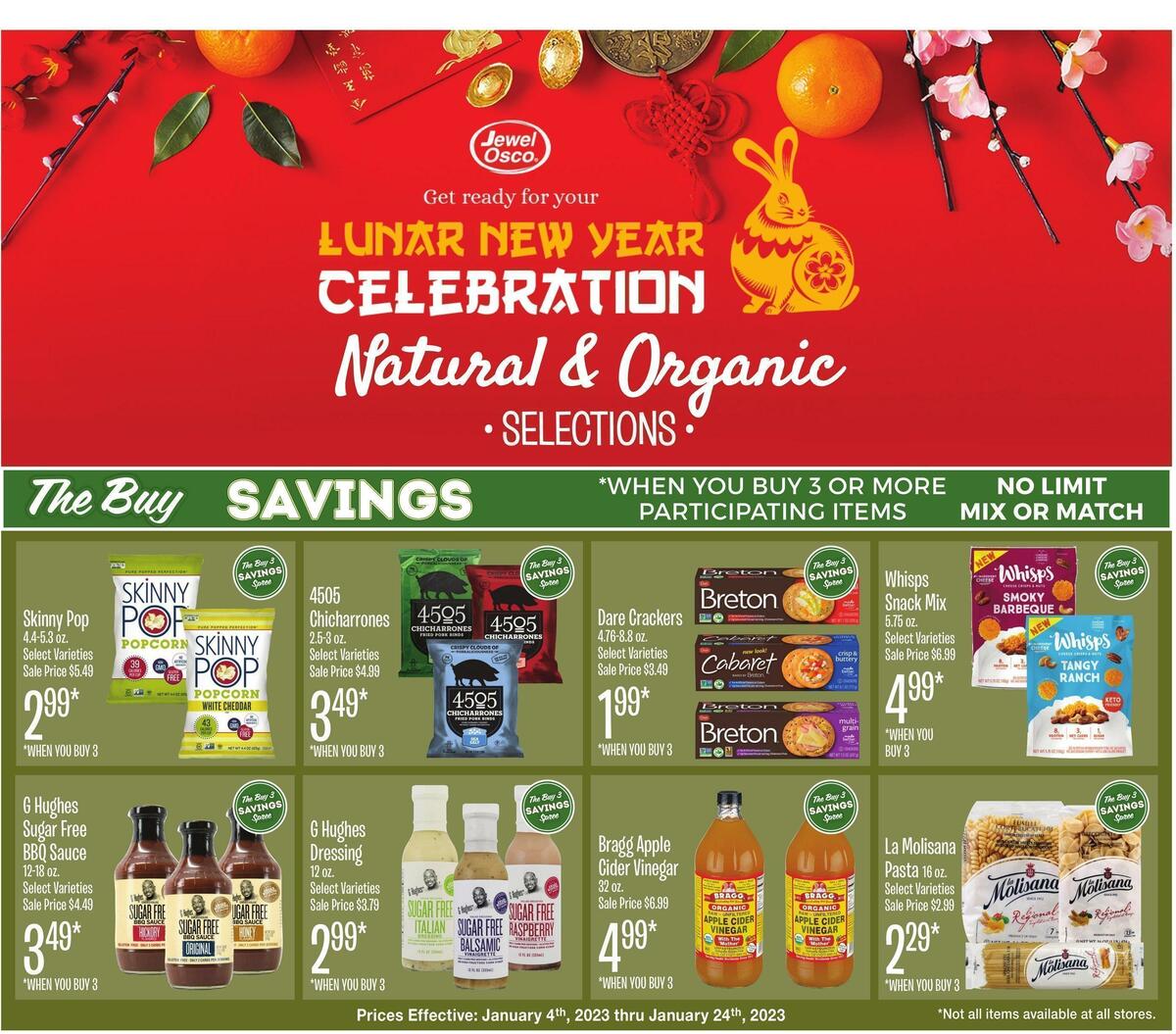Jewel Osco Natural & Organic Weekly Ad from January 4
