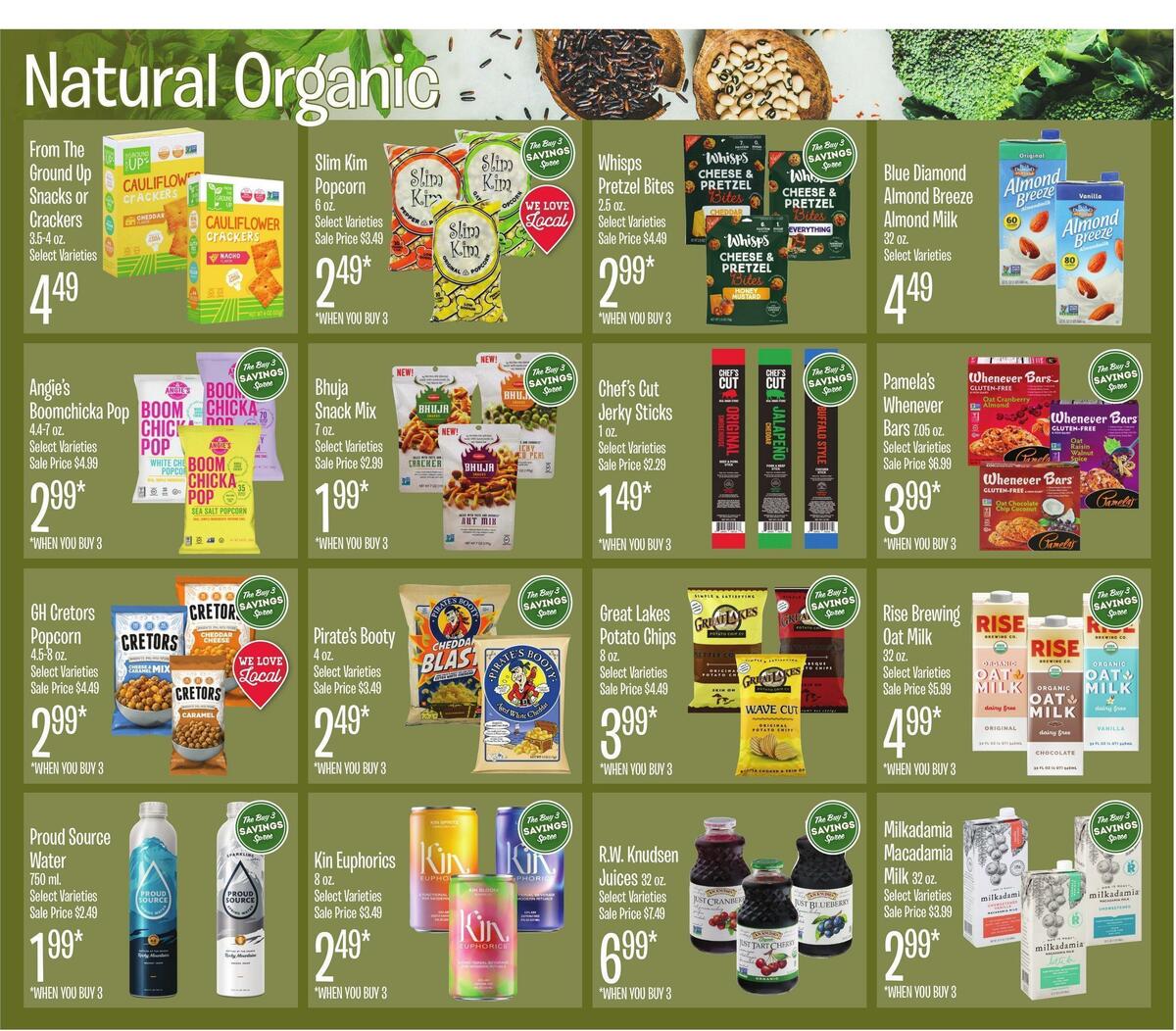 Jewel Osco Natural & Organic Weekly Ad from January 4