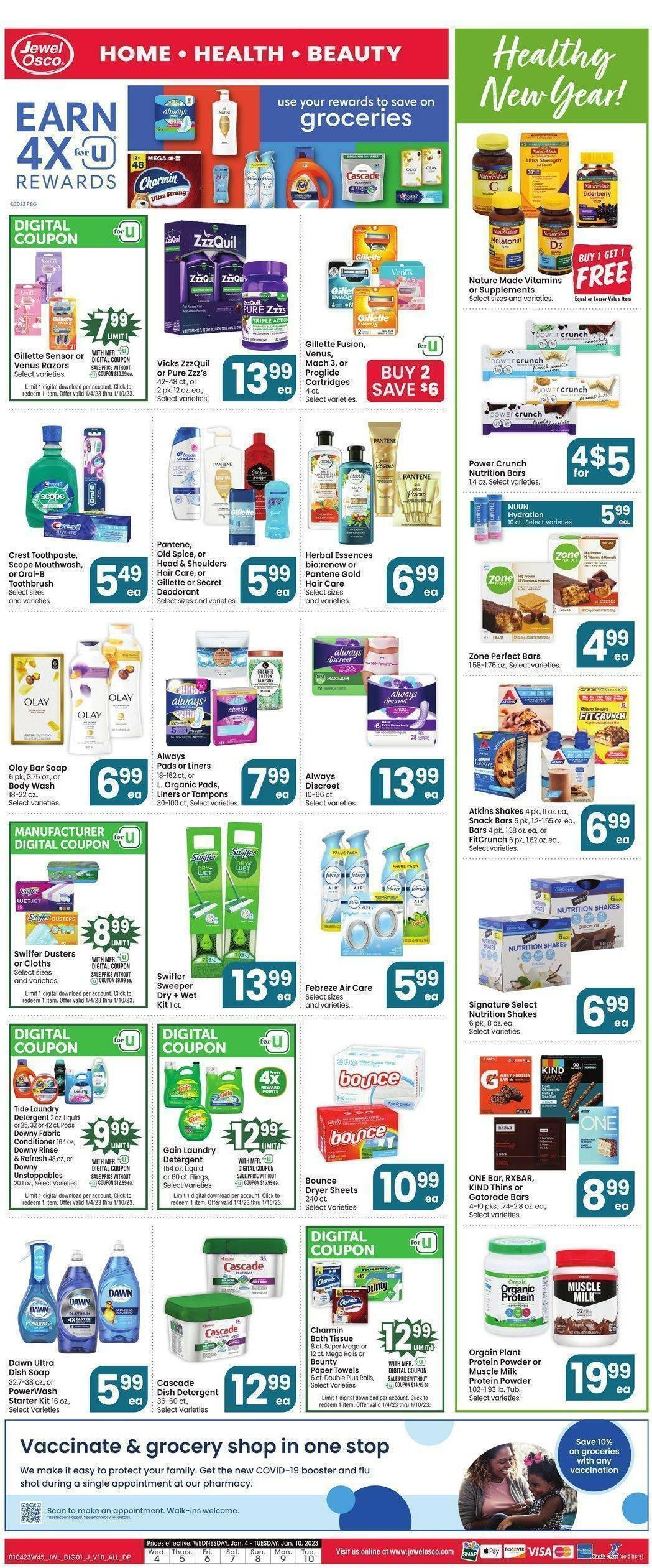 Jewel Osco Specialty Guide Weekly Ad from January 4