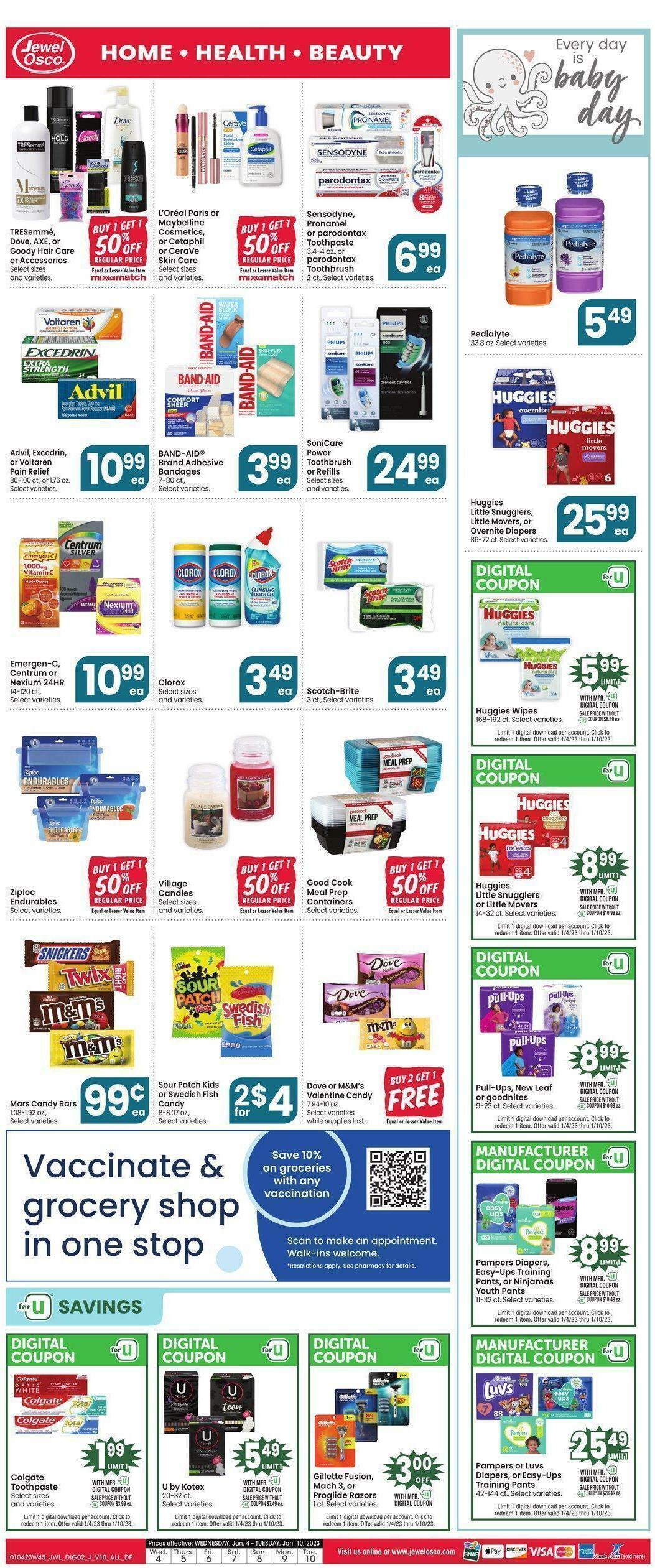 Jewel Osco Specialty Guide Weekly Ad from January 4