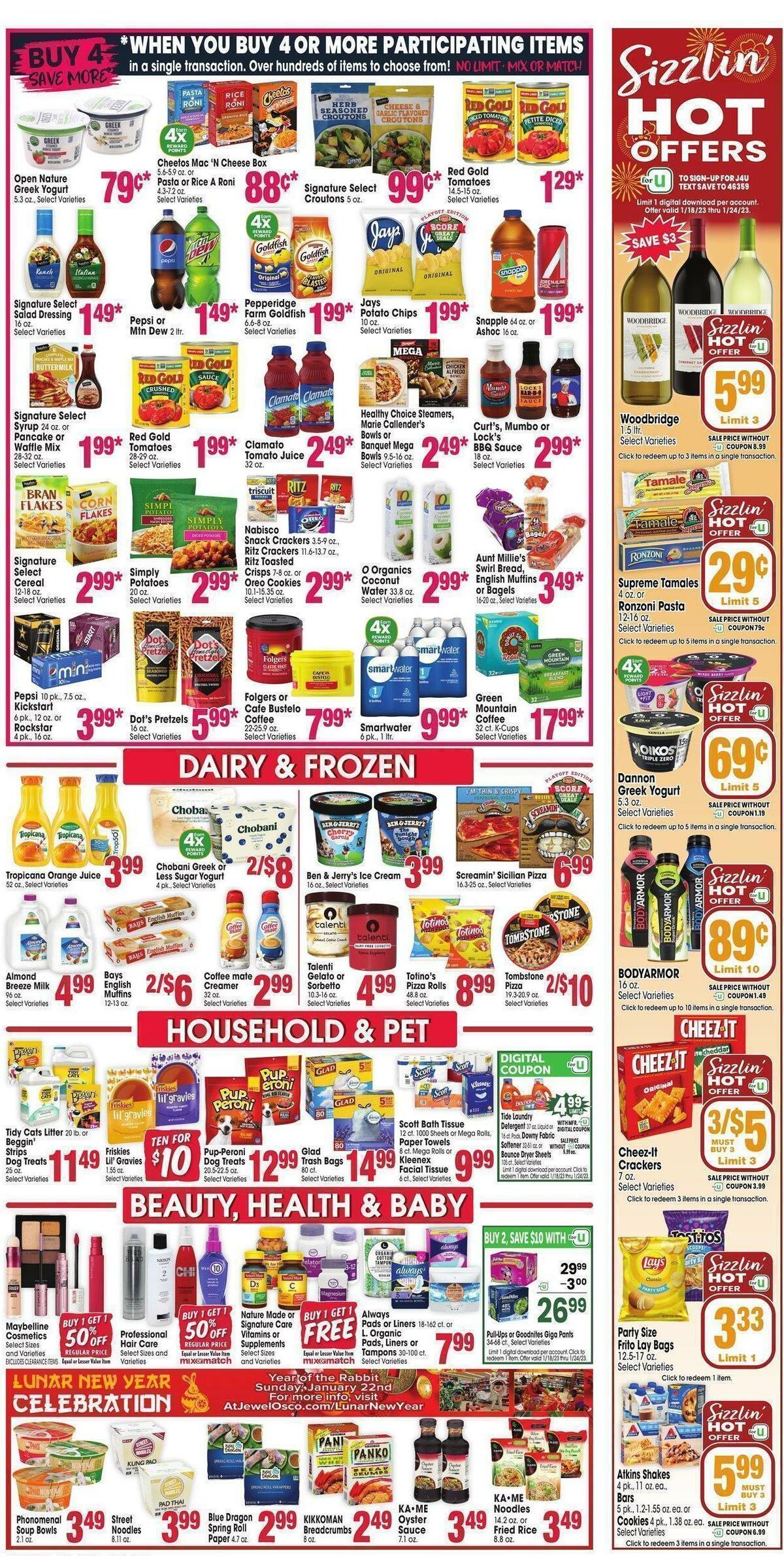 Jewel Osco Weekly Ad from January 18