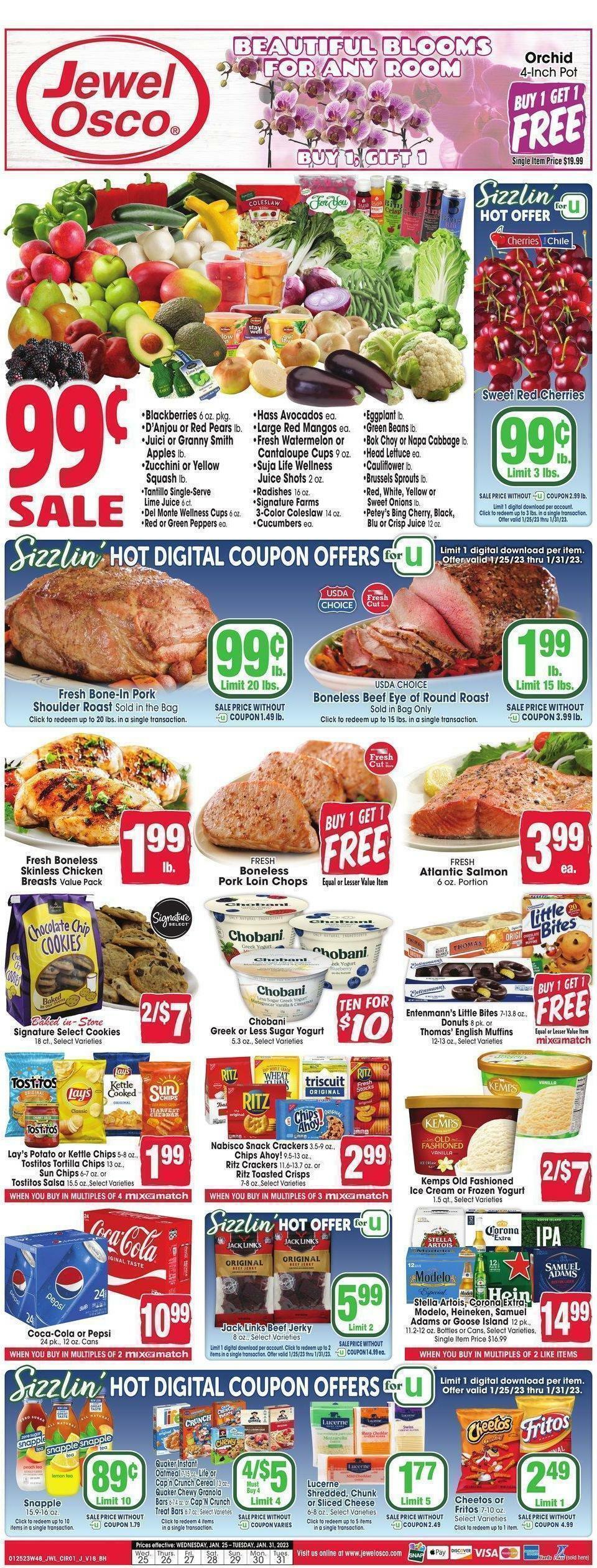 Jewel Osco Weekly Ad from January 25