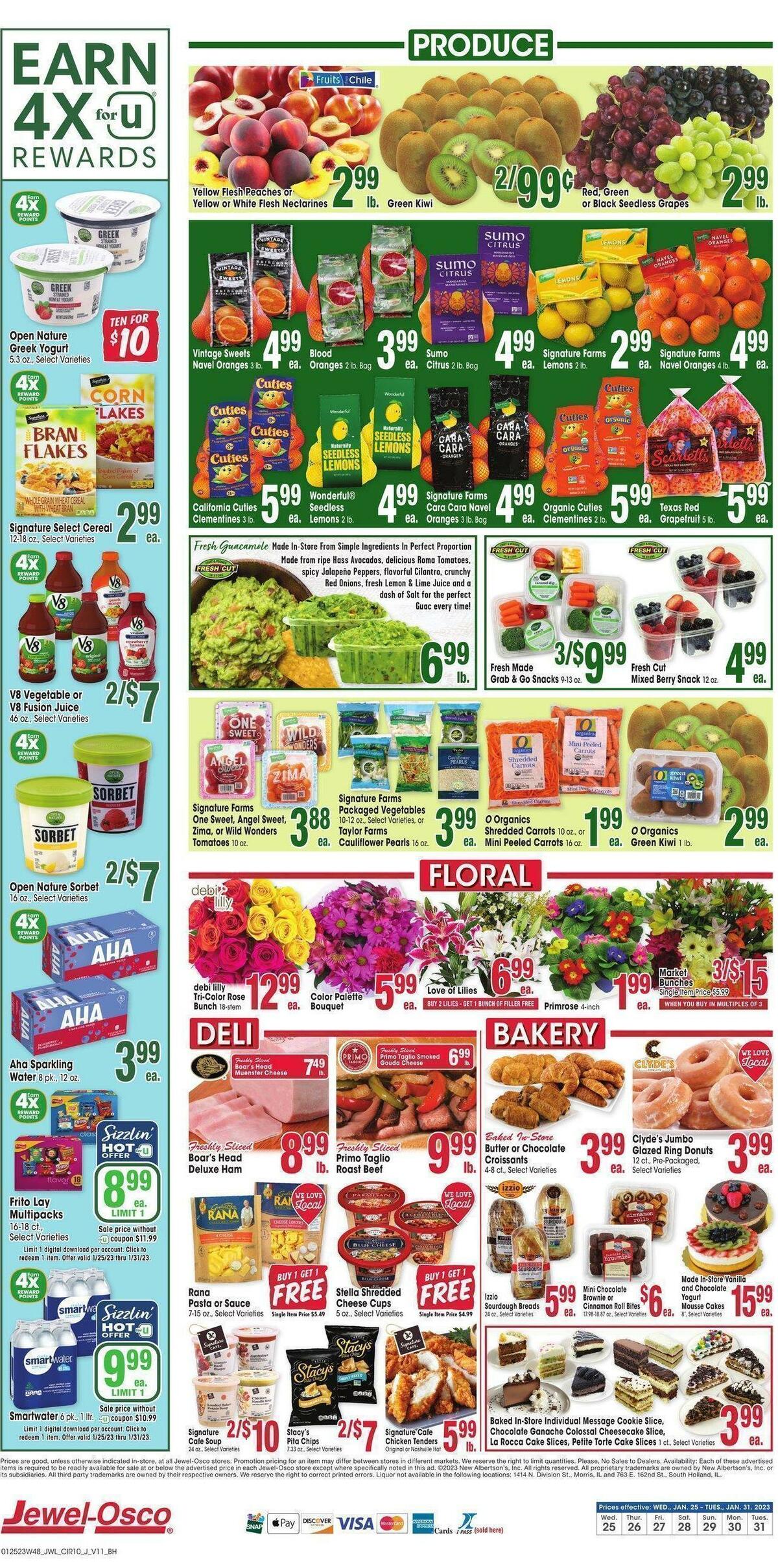 Jewel Osco Weekly Ad from January 25