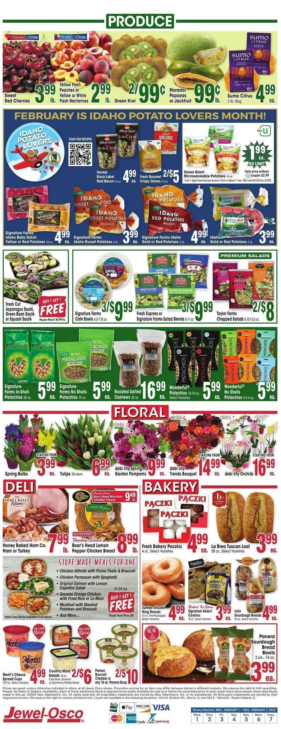Jewel Osco Weekly Ad from February 1