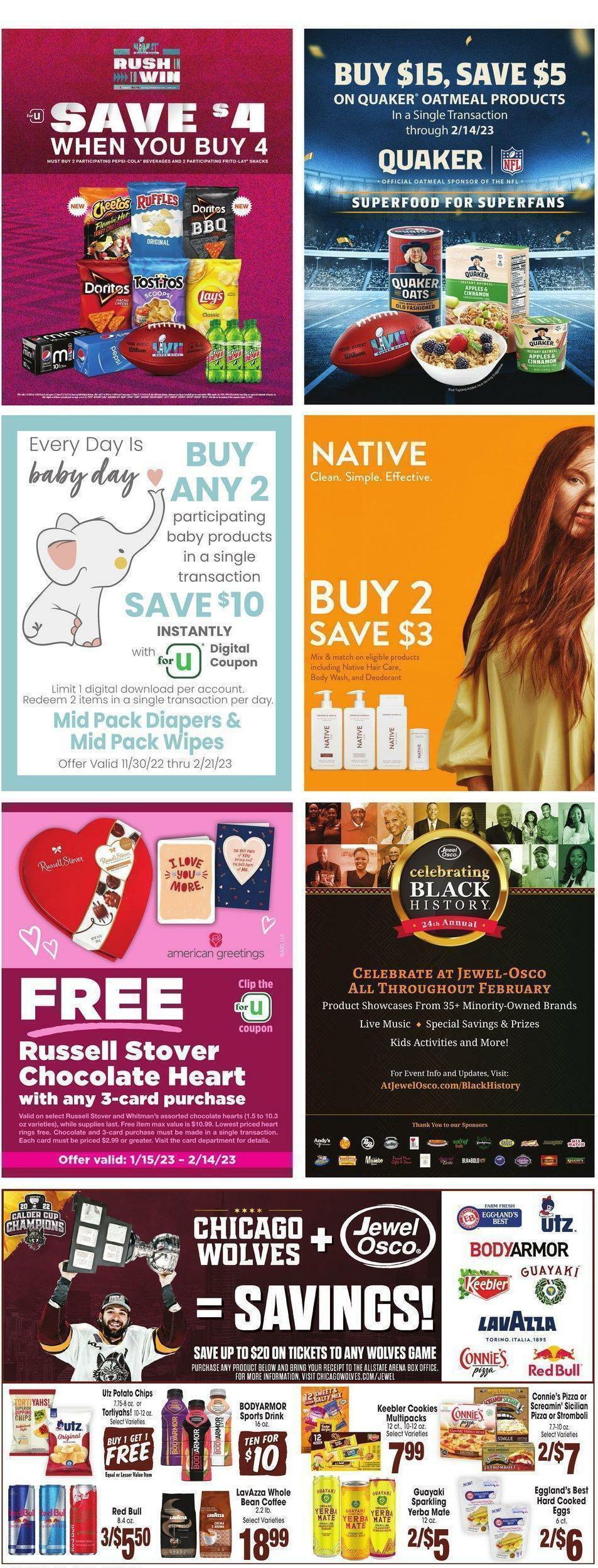 Jewel Osco Weekly Ad from February 1