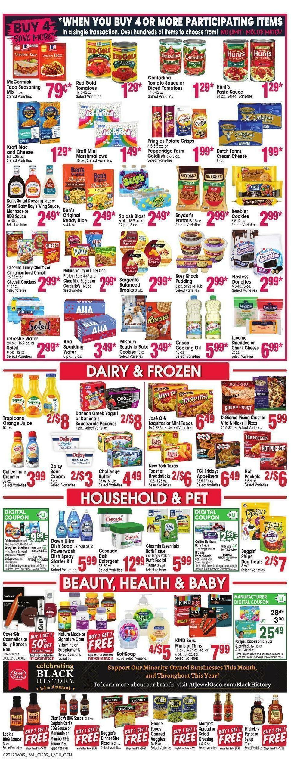 Jewel Osco Weekly Ad from February 1