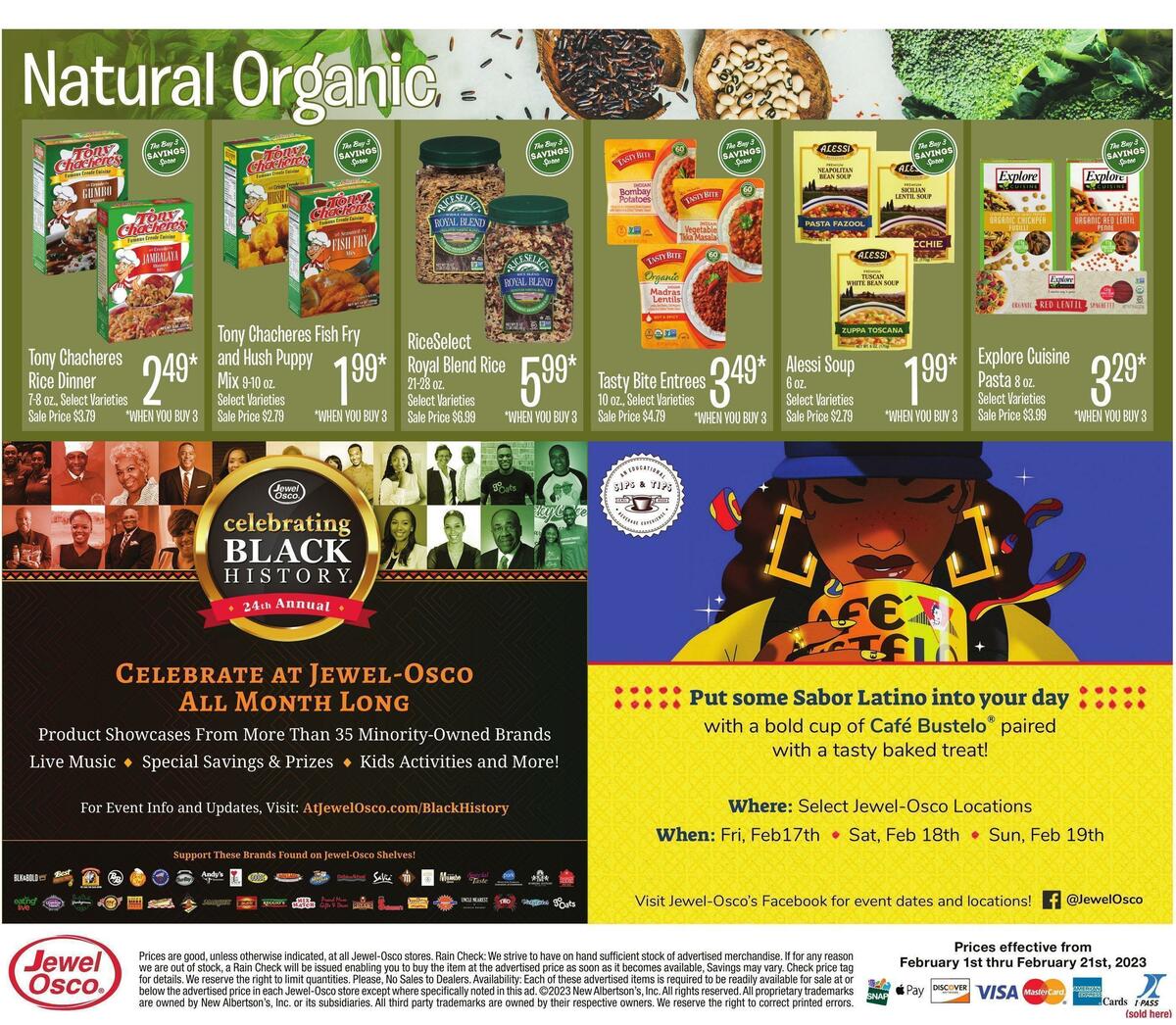 Jewel Osco Natural & Organic Weekly Ad from February 1