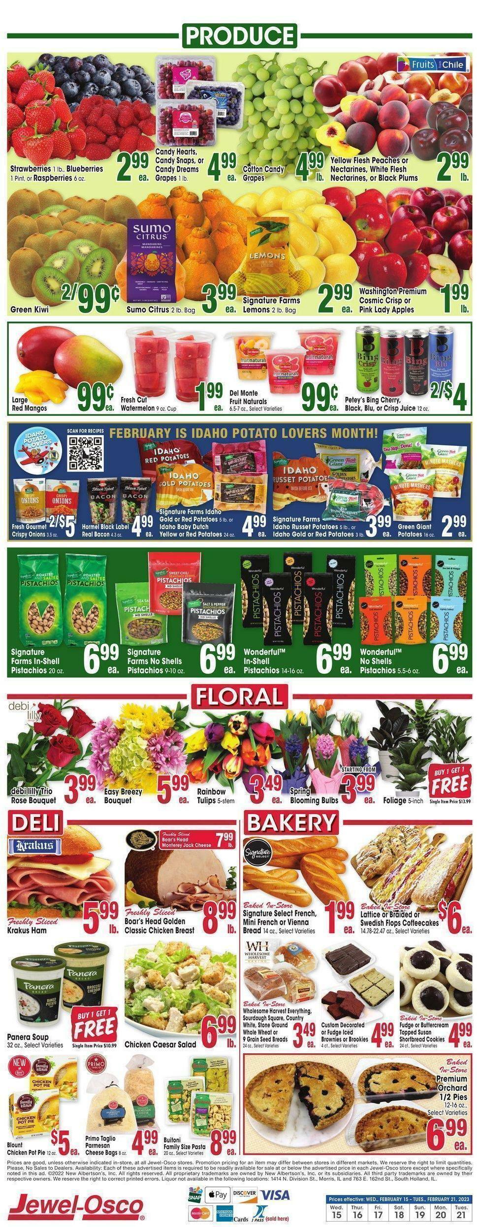 Jewel Osco Weekly Ad from February 15