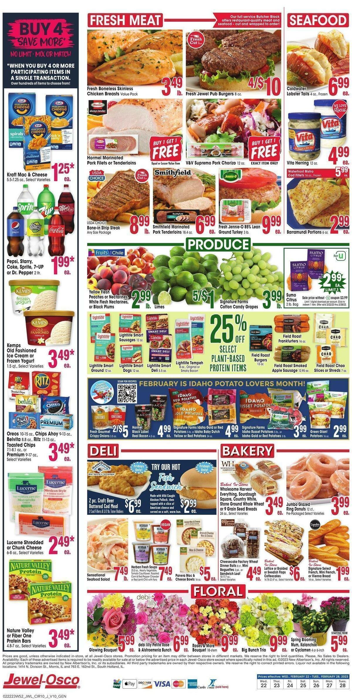 Jewel Osco Weekly Ad from February 22