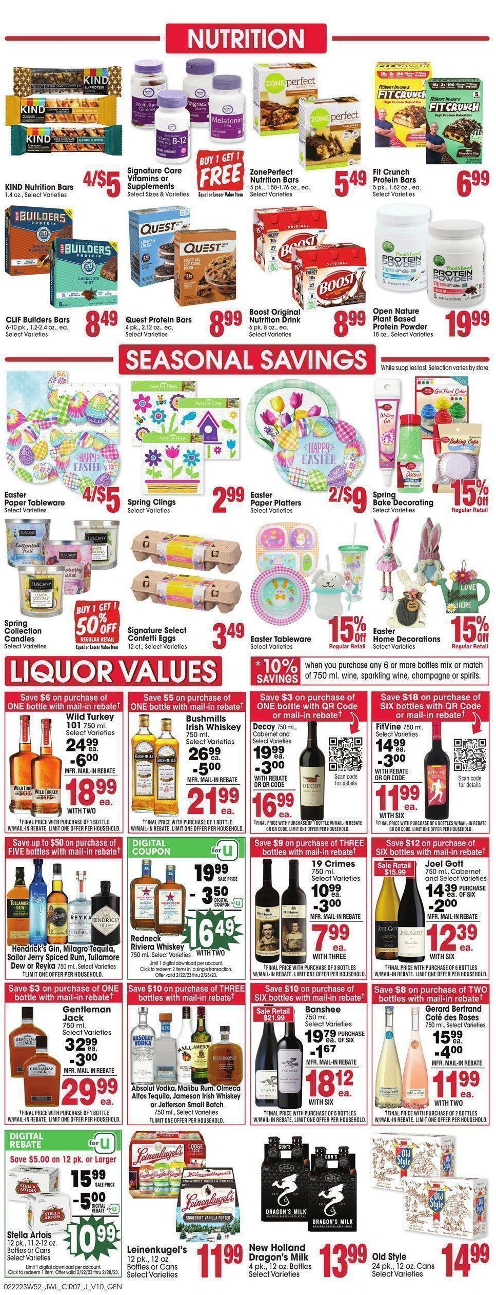 Jewel Osco Weekly Ad from February 22