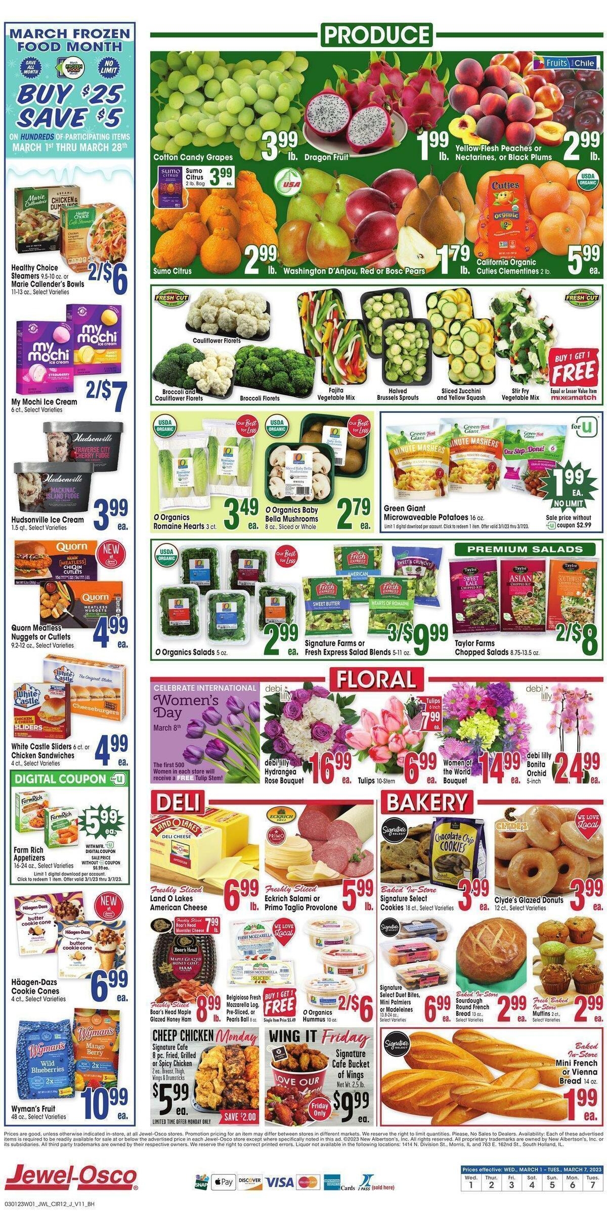 Jewel Osco Weekly Ad from March 1