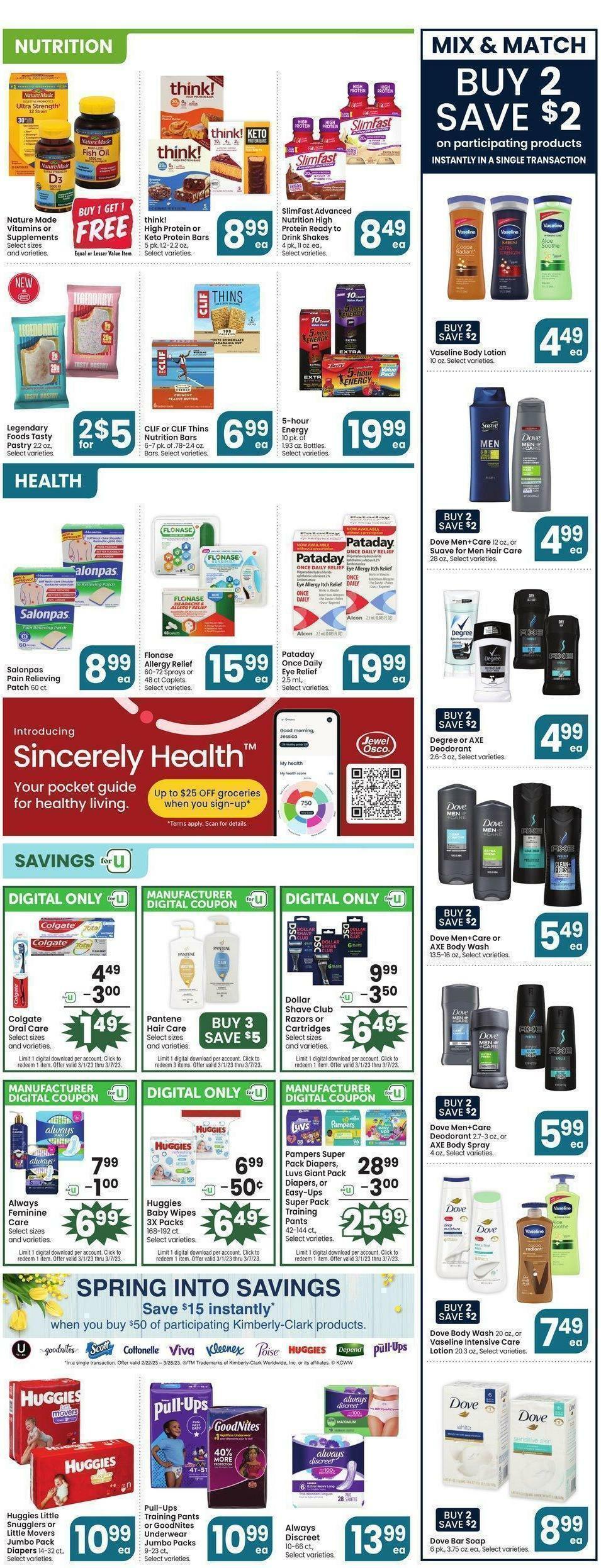 Jewel Osco Weekly Ad from March 1