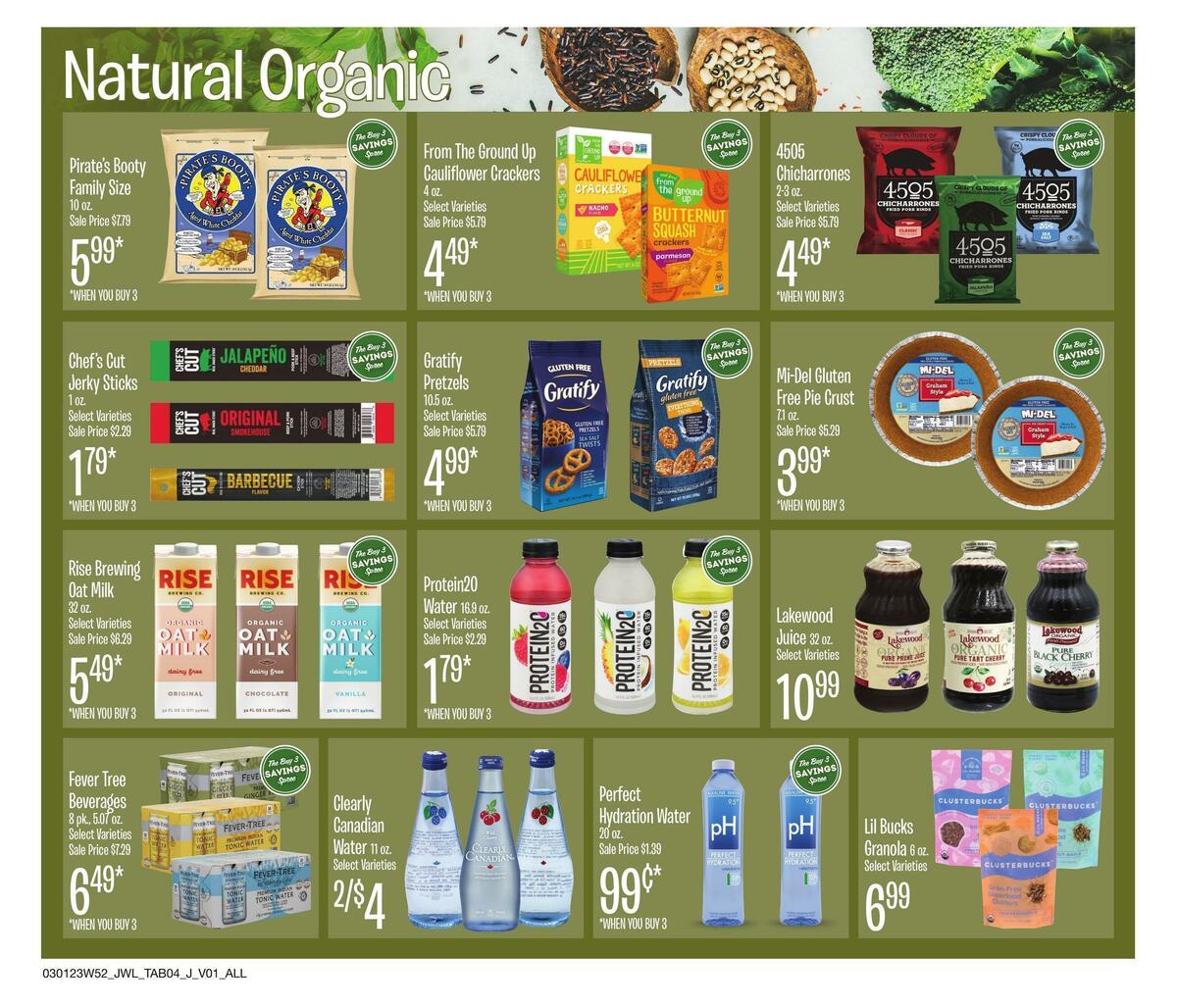 Jewel Osco Natural & Organic Weekly Ad from March 1