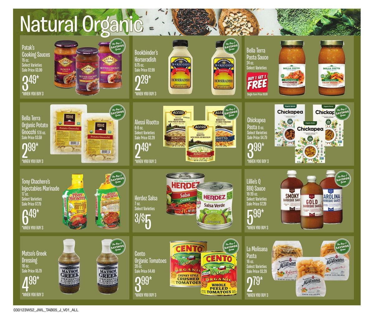 Jewel Osco Natural & Organic Weekly Ad from March 1