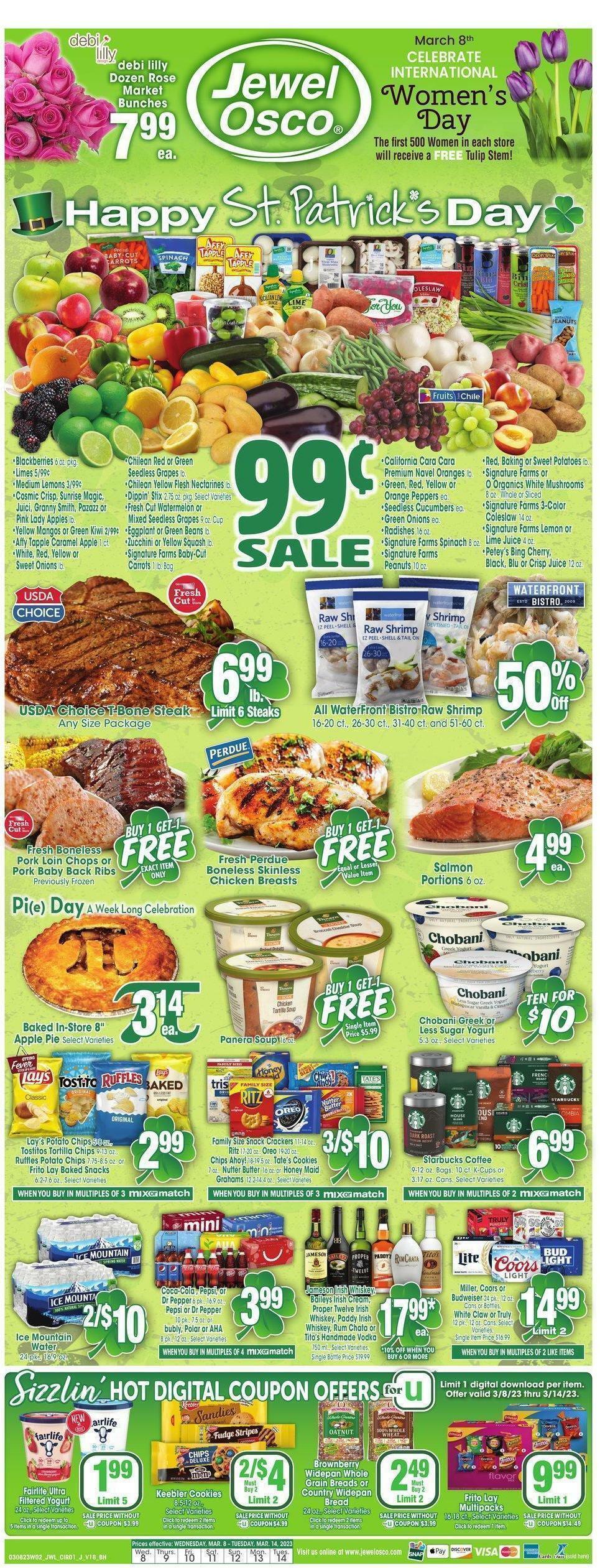 Jewel Osco Weekly Ad from March 8